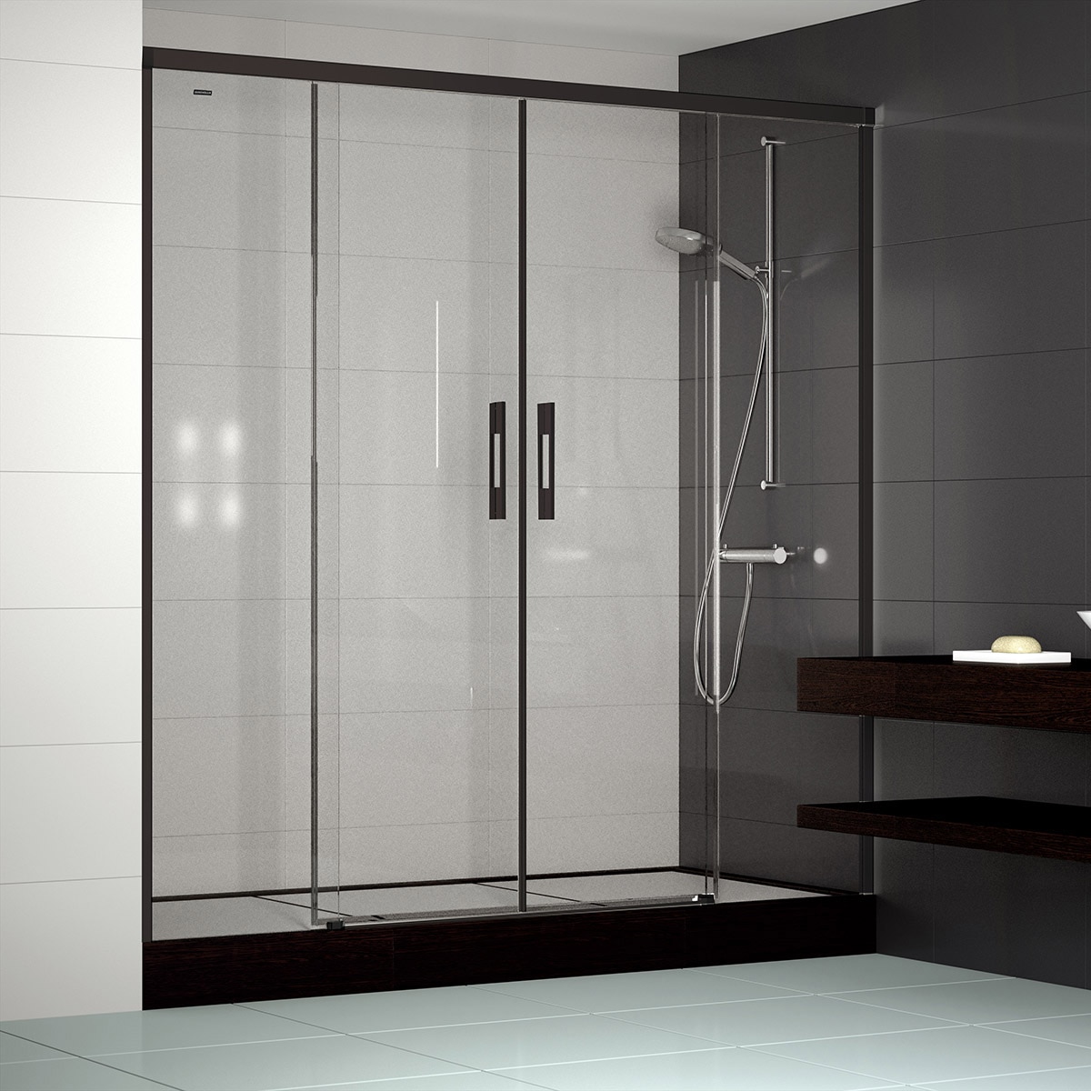 Duscholux - Mampara Ducha frontal D3 Gredel 2F+2P Duscholux.