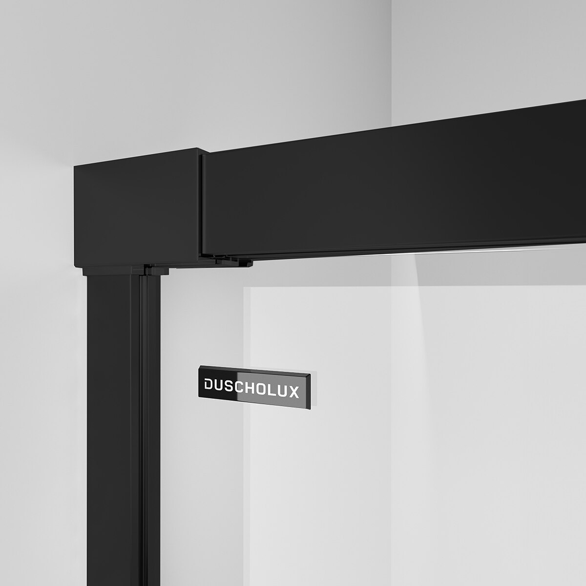 Mampara Ducha frontal D1 Mode 1F+1P Duscholux.. - Negro mate De 115 a 120 cm Negro mate-2