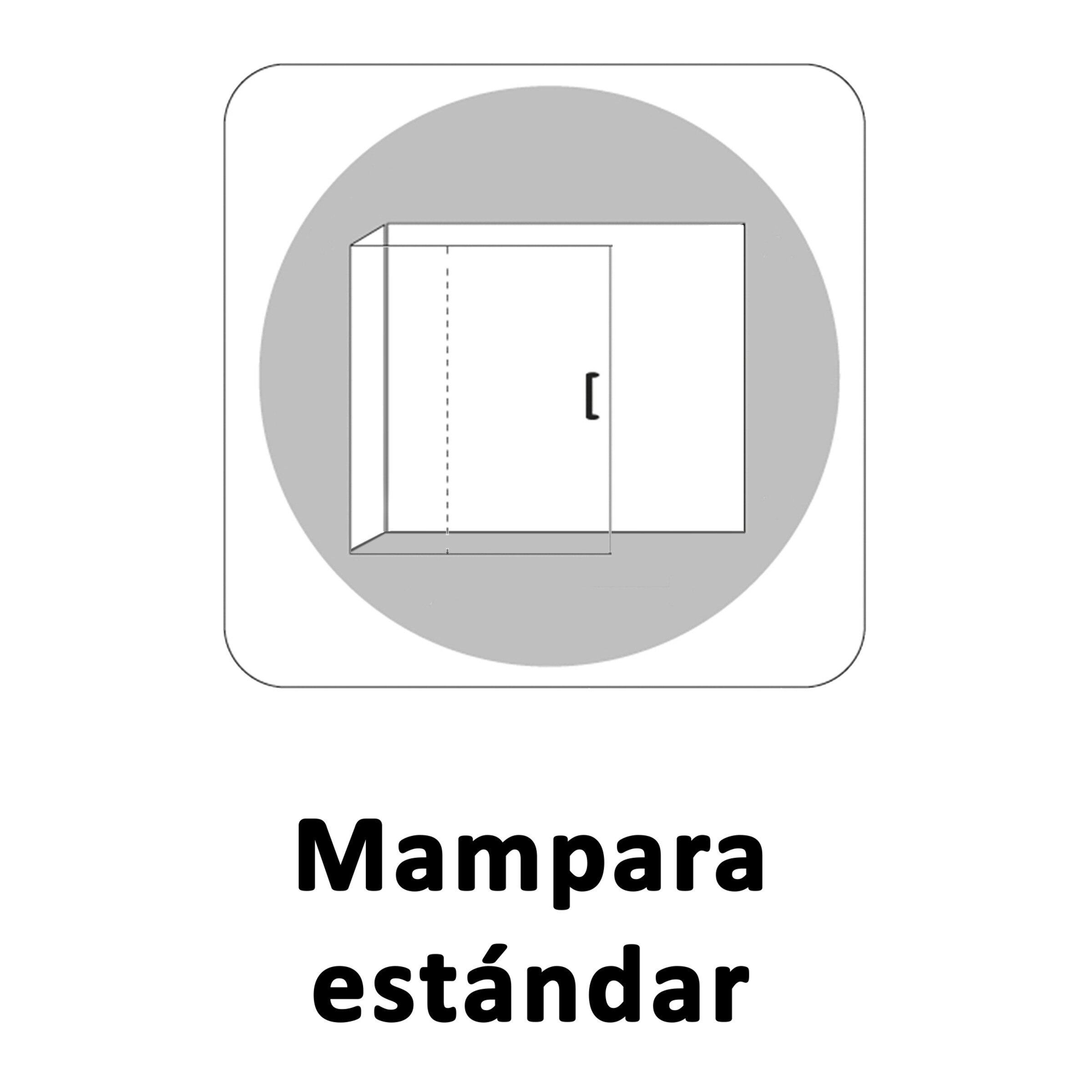 Mampara Ducha frontal D1 Mode 2F+2P Duscholux - Negro mate De 195,1 a 200 cm Negro mate-6