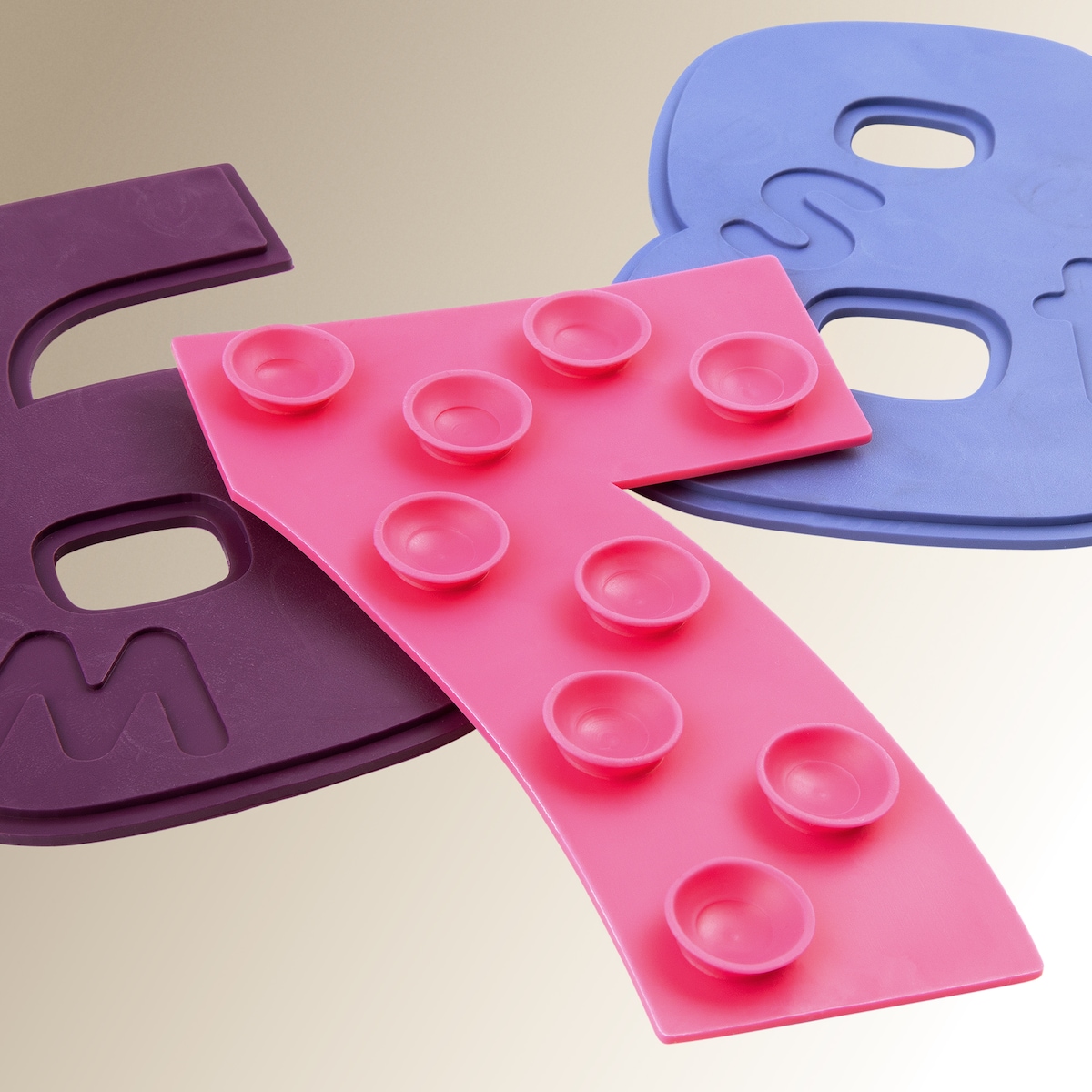 Pack 9 letras antideslizantes para bañera El Corte Inglés Multicolor-2