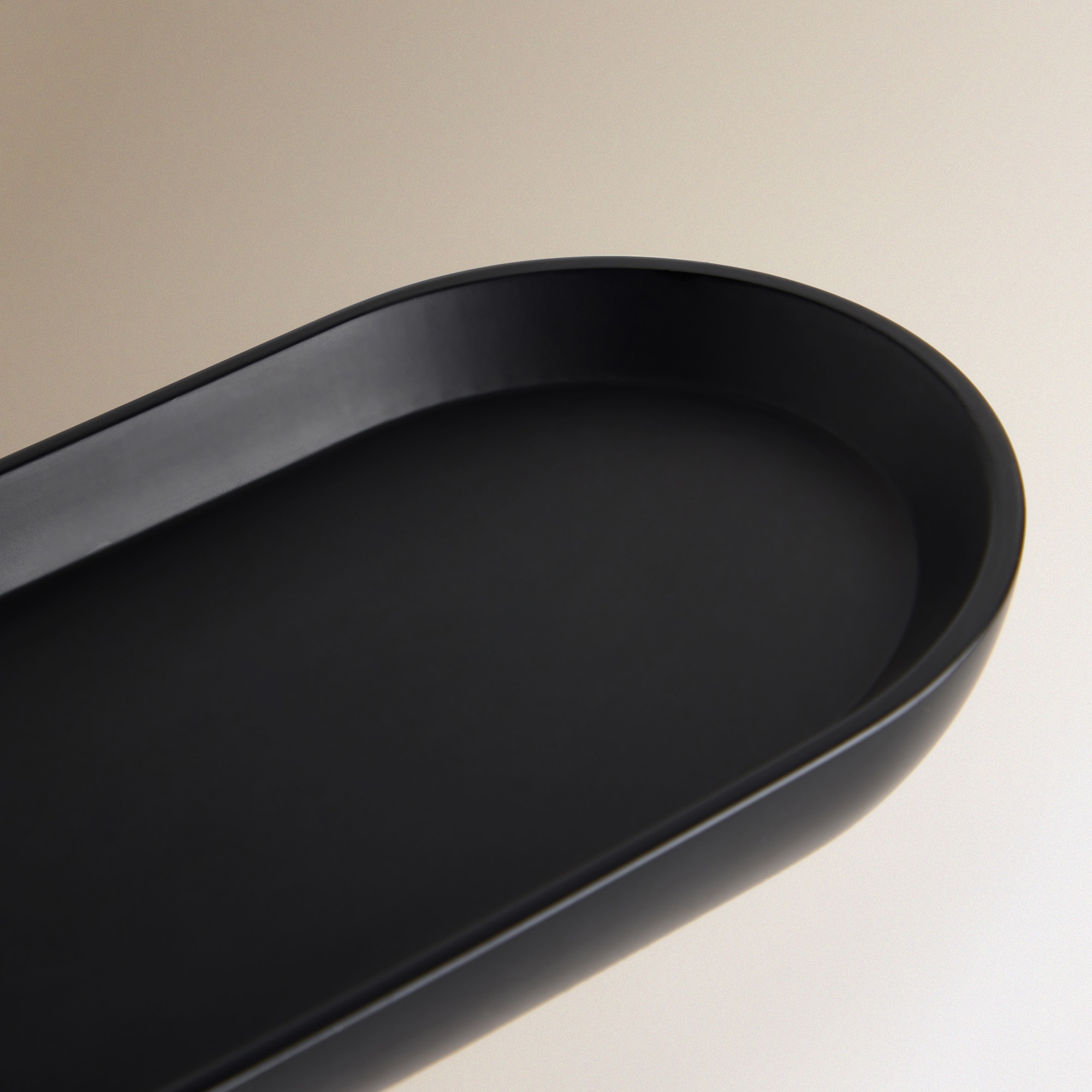 Tabuleiro de Casa de Banho Noruega Preto-3