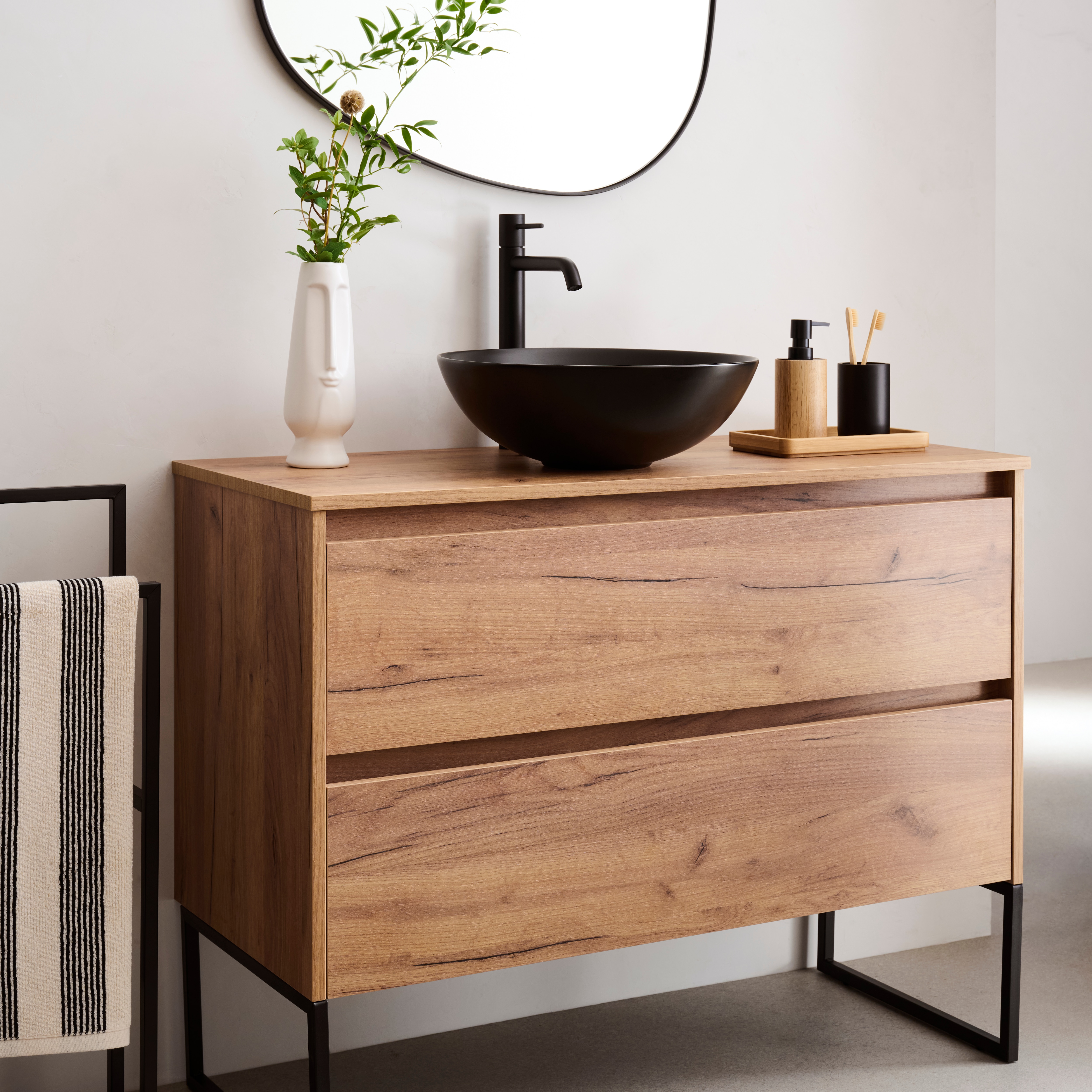 Tabuleiro de Banho Bamboo Natural-4