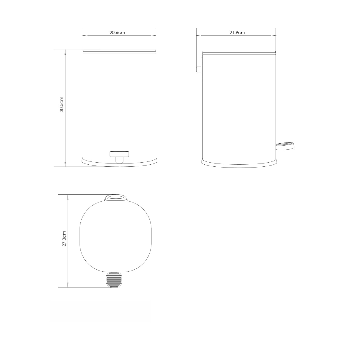 Imagen 4 de Papelera de baño Essentials Cosmic - Arena Arena