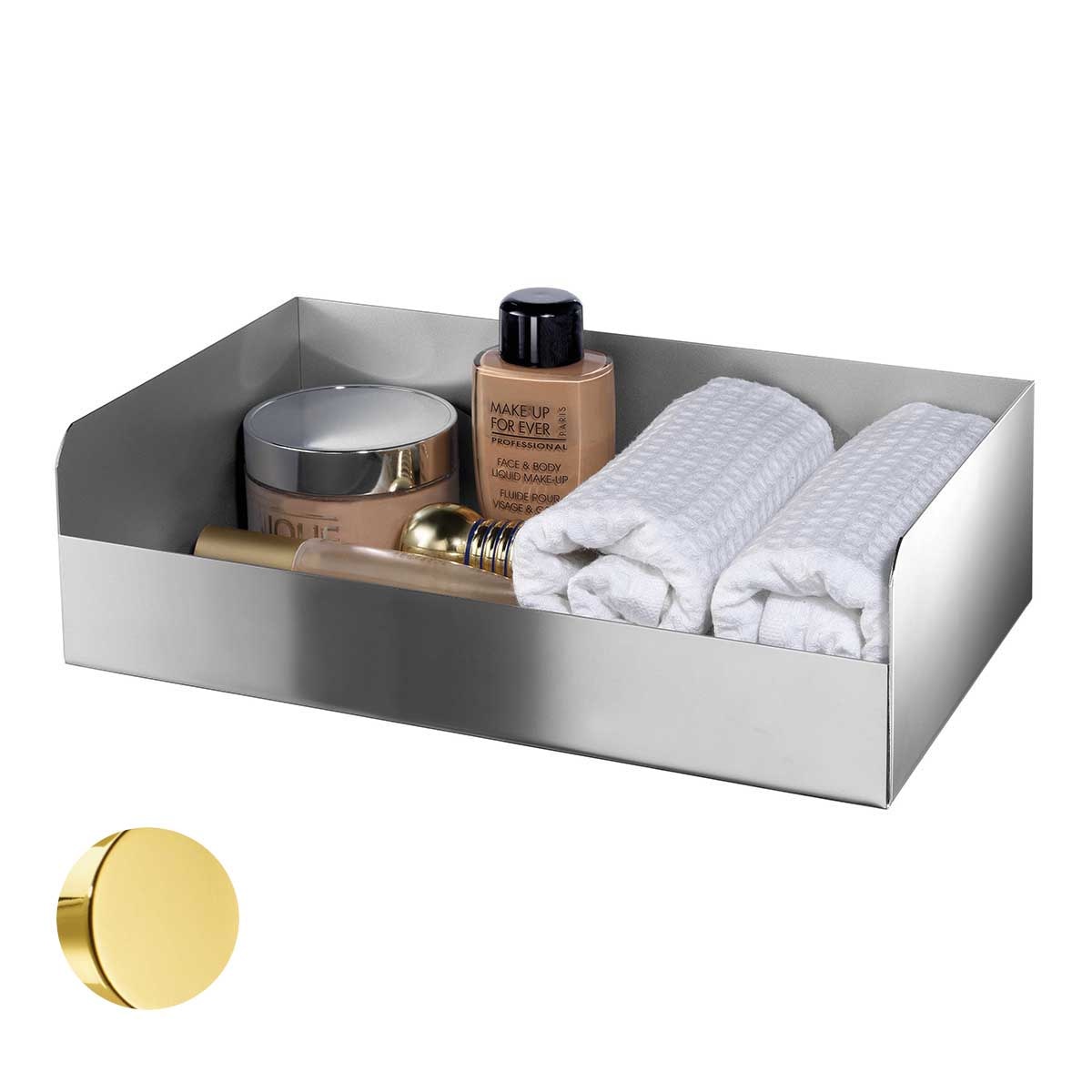 Imagen 0 de Caja organizadora para baño rectangular Windisch Oro