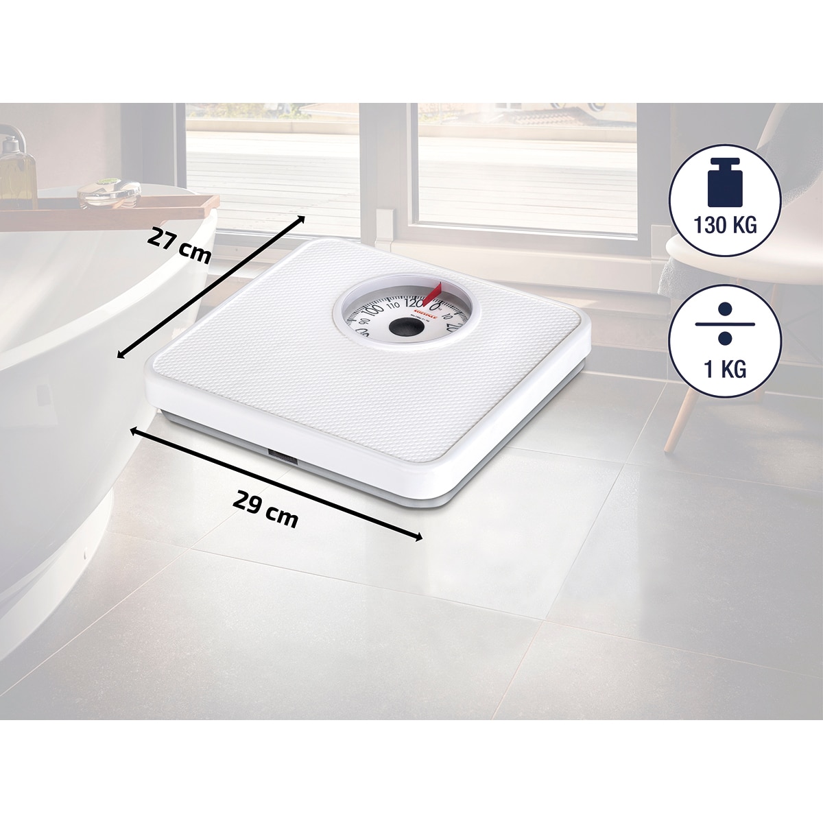 Balança mecânica Tempo Branco-2