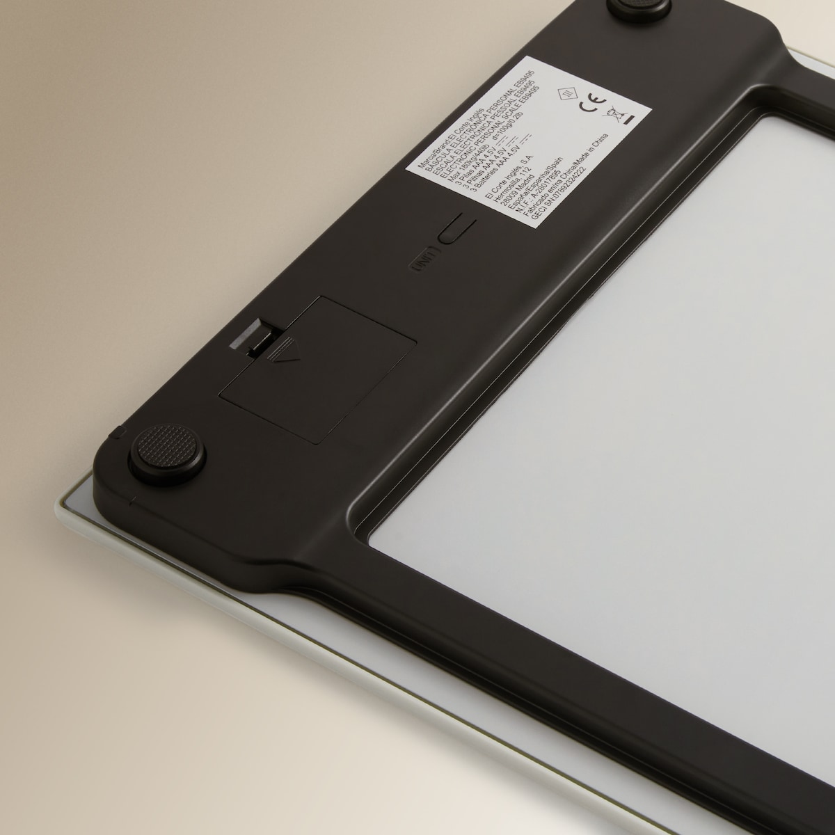 Báscula de baño electrónica Agnes El Corte Inglés Blanco-3