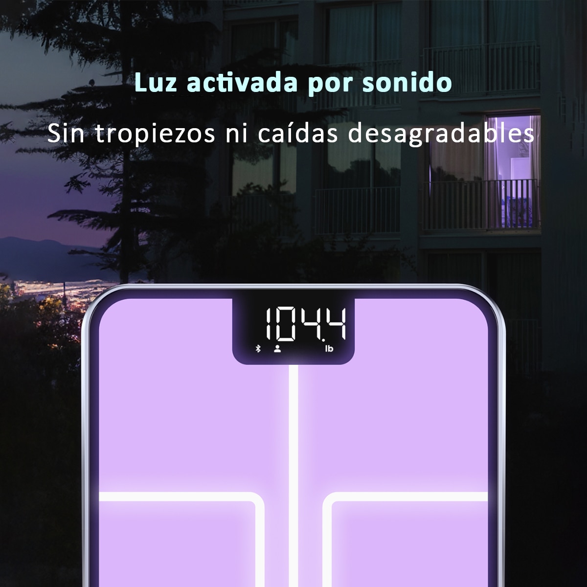 Imagen 4 de Báscula de baño analítica retroiluminada Elis Chroma Renpho - Blanco Blanco