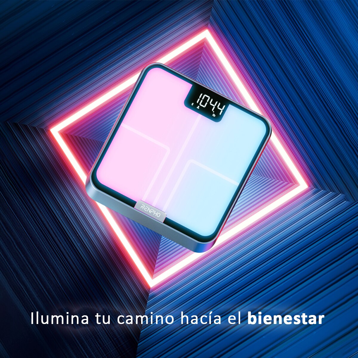 Imagen 5 de Báscula de baño analítica retroiluminada Elis Chroma Renpho - Blanco Blanco
