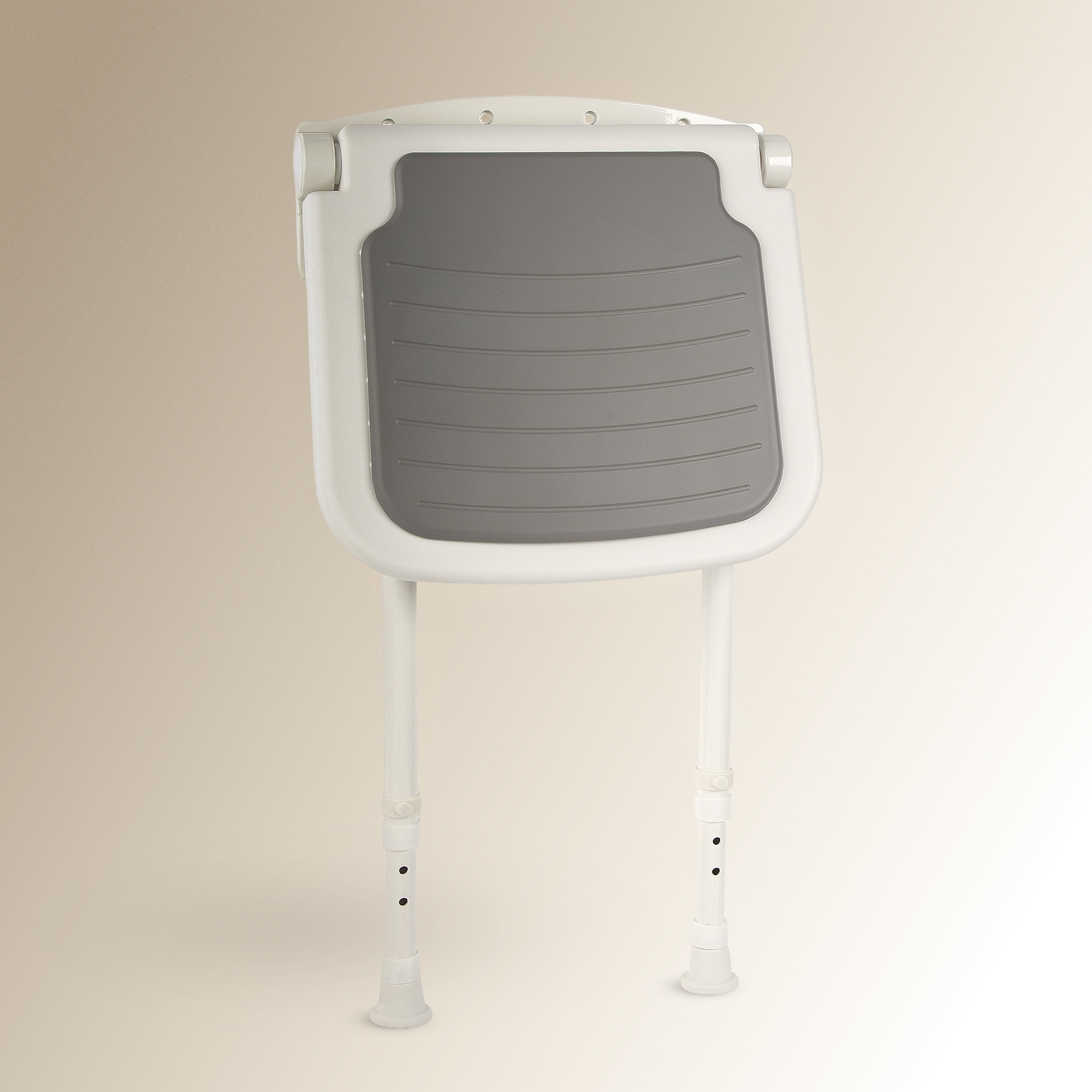 Tamborete desdobrável para duche Frieda Branco-2