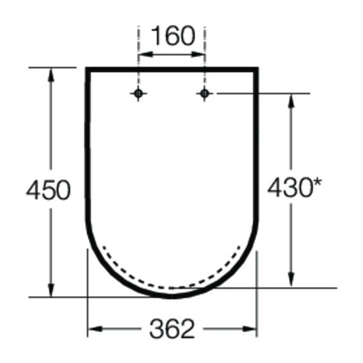 Asiento con tapa amortiguada para inodoro Meridian-N Roca - Blanco Blanco-2