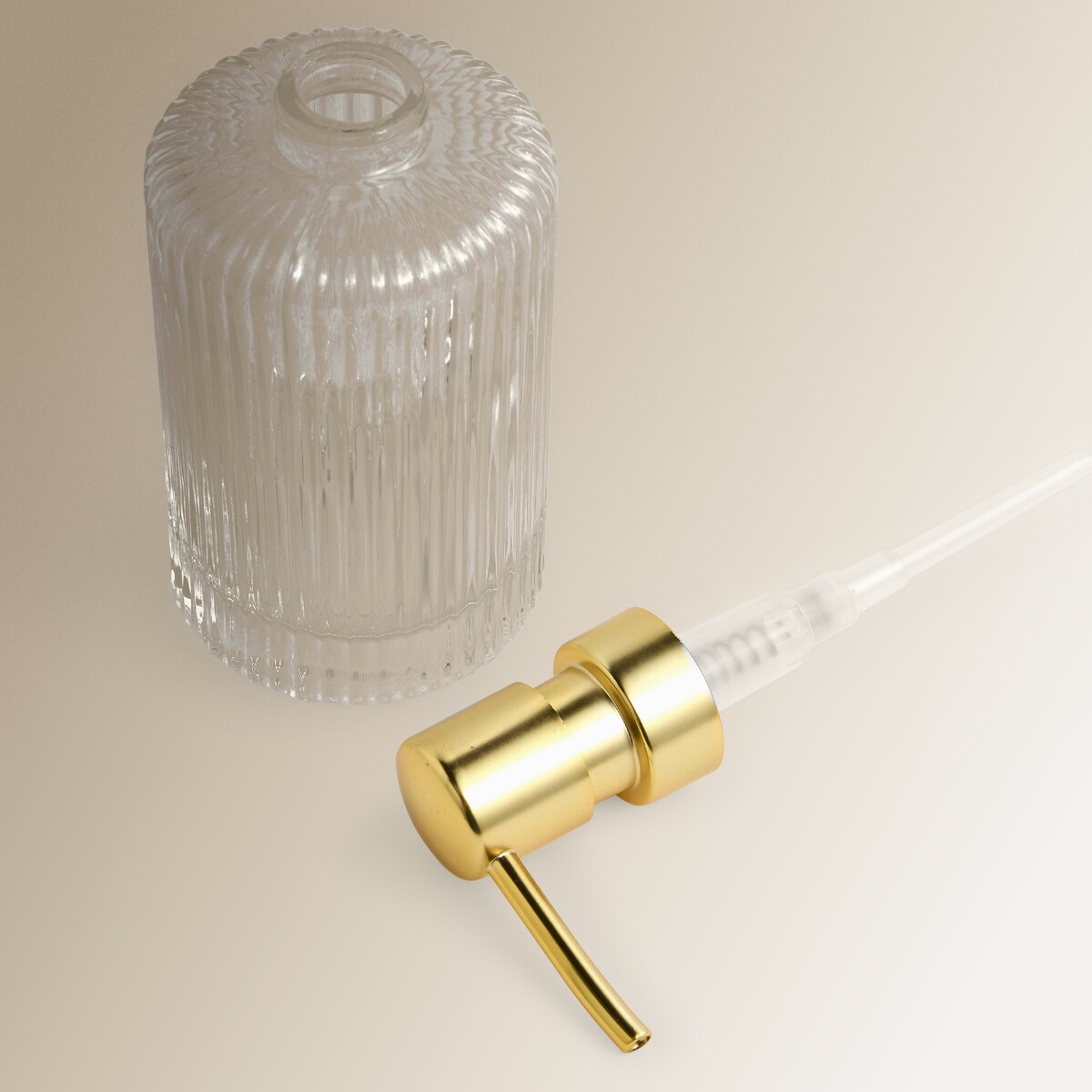 Doseador de sabão para bancada Argán Transparente-3