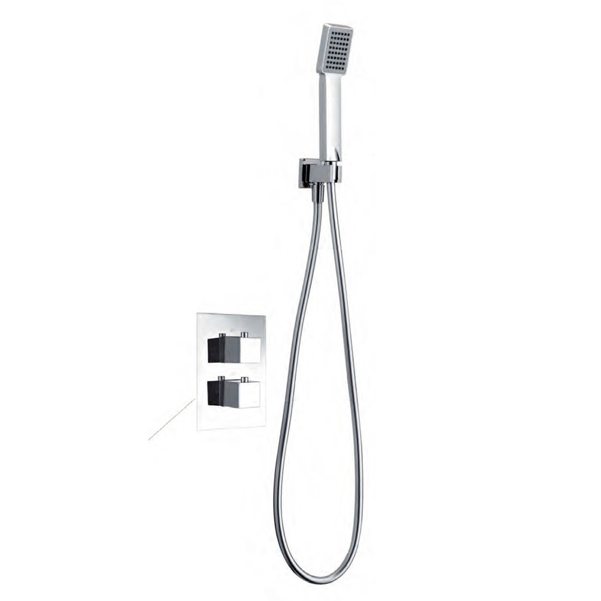 Conjunto de duche termostático embutido Ons Inex Products Cromado-4