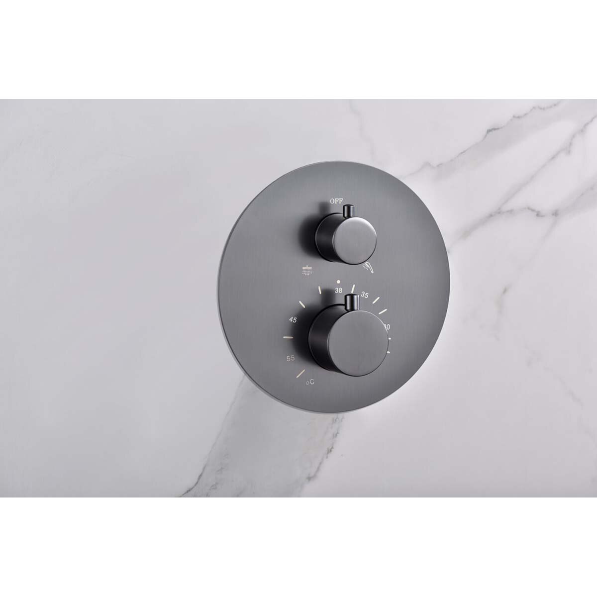 Conjunto de ducha termostático empotrado Monza Imex - BLACK GUN METAL BLACK GUN METAL-2