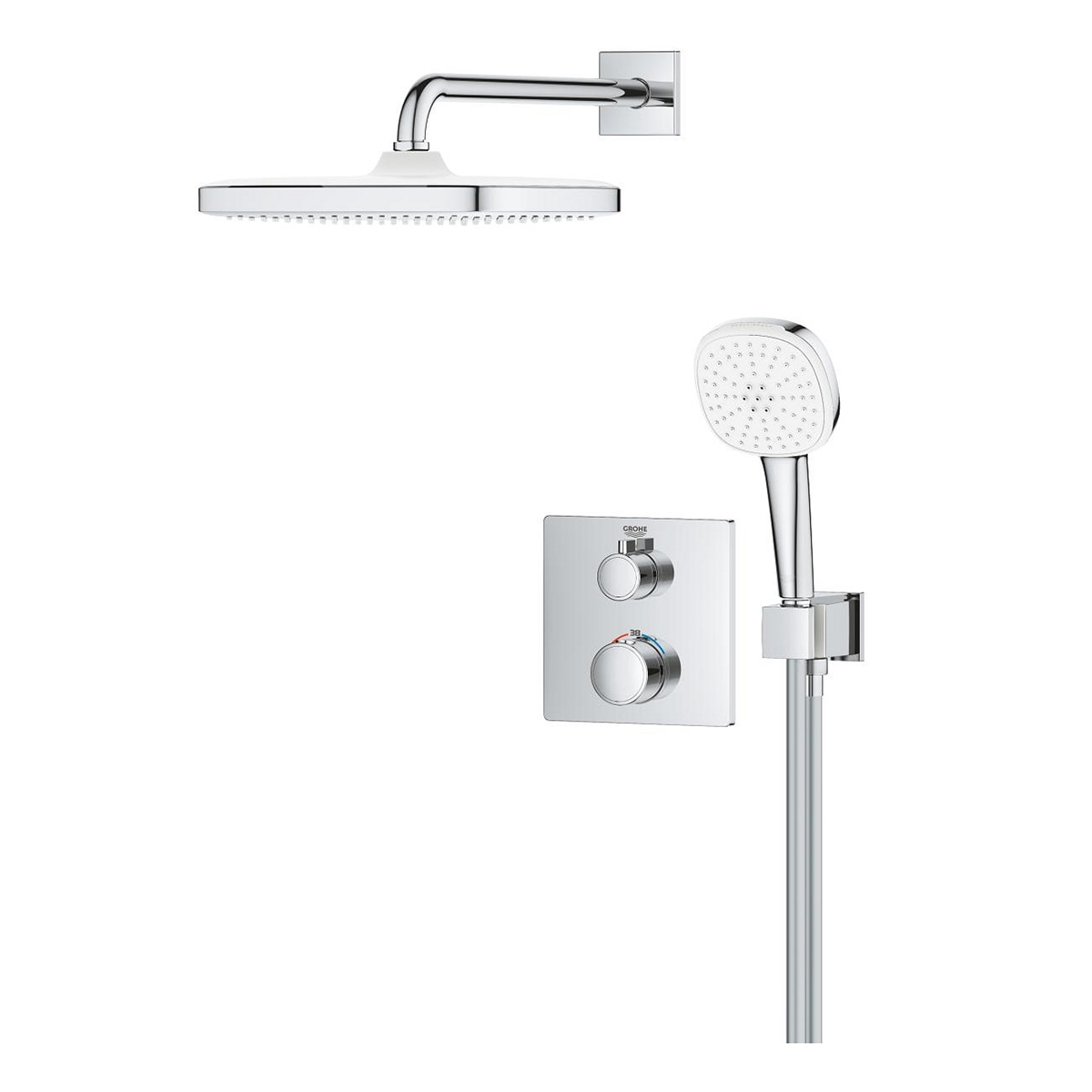 Grohe - Sistema ducha termostatico empotrado Tempesta Cube 250 Grohe.