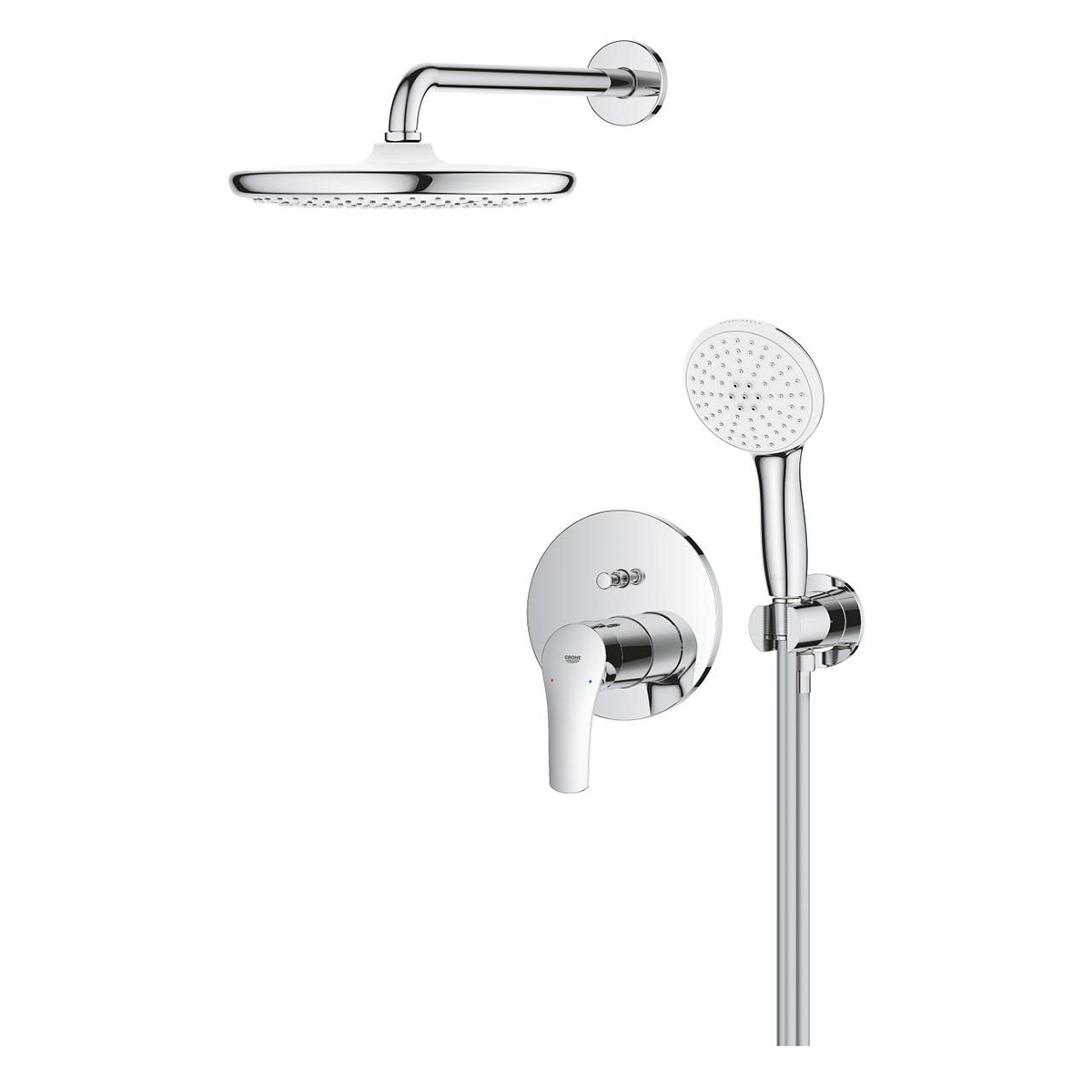 Imagen 1 de Sistema monomando empotrado para ducha Eurosmart 250 Grohe - Cromo Cromo