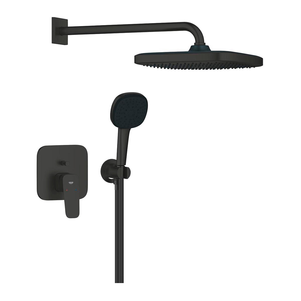 Imagen 1 de Conjunto de ducha empotrado Cubeo Grohe - Negro mate Negro mate