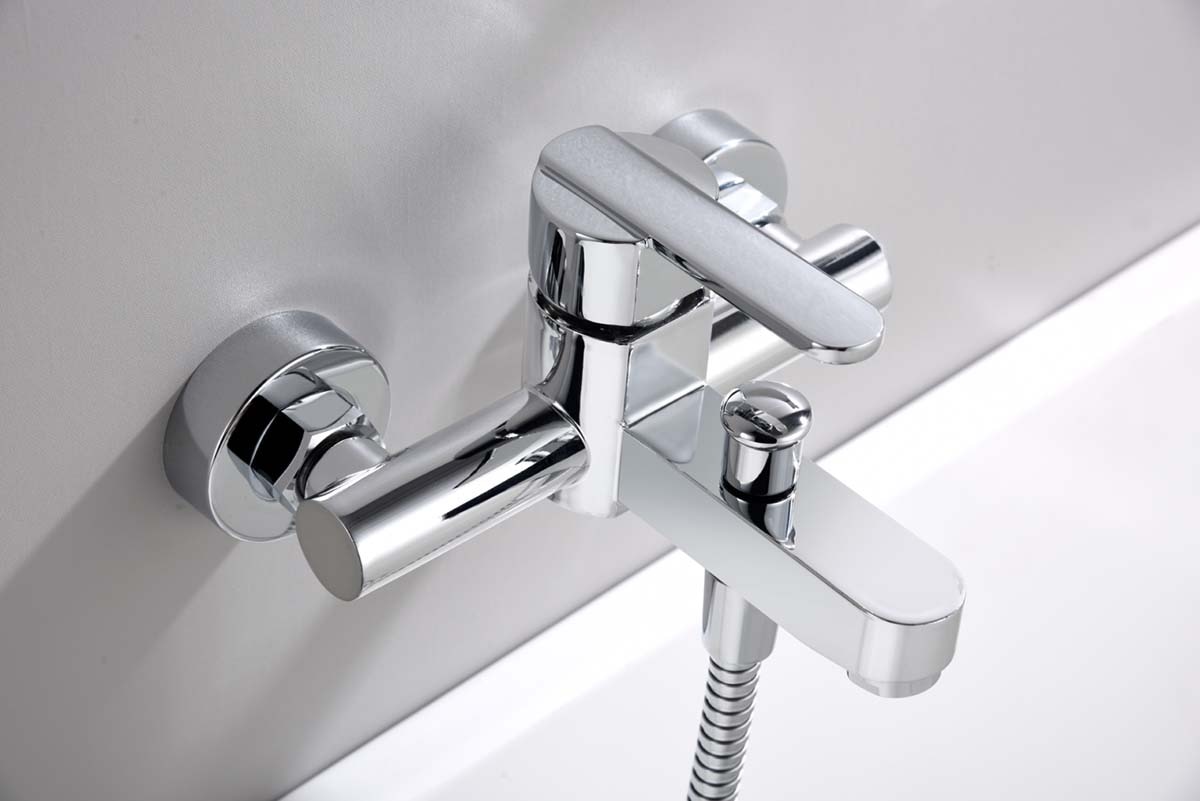 Conjunto de grifo monomando y mango de ducha para bañera o ducha Roma Imex - Cromo Cromo-2