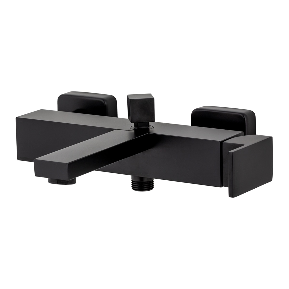 Imagen 1 de Grifo monomando para bañera cuadrado Tizziano Grizasa - Negro mate Negro mate