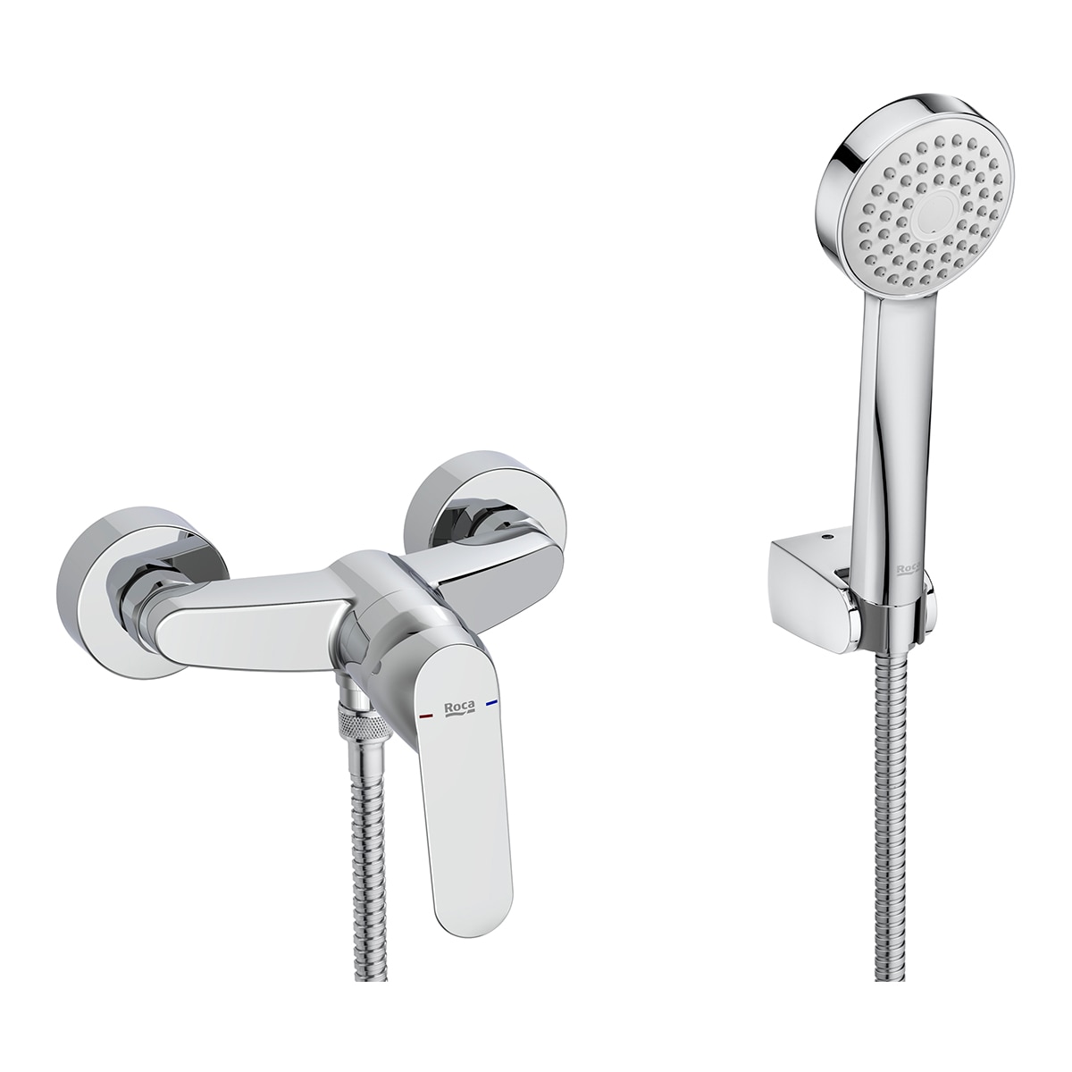 Imagen 0 de Monomando mezclador para ducha Alfa Roca Cromo