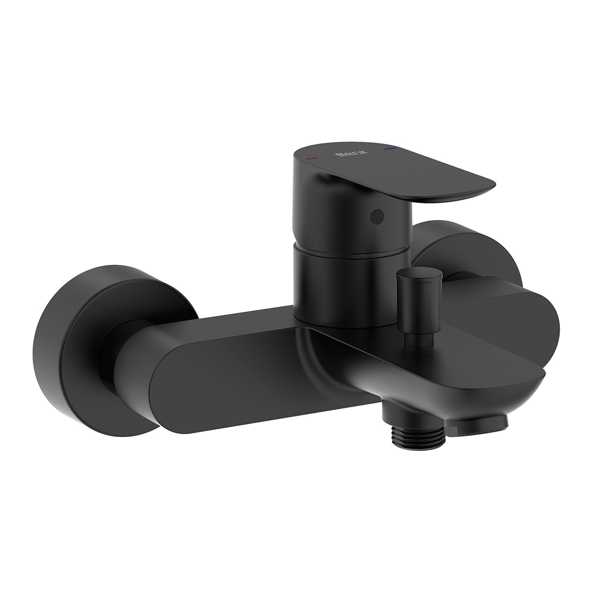 Grifo monomando para ducha o bañera Cala Roca - Negro mate Negro mate-1