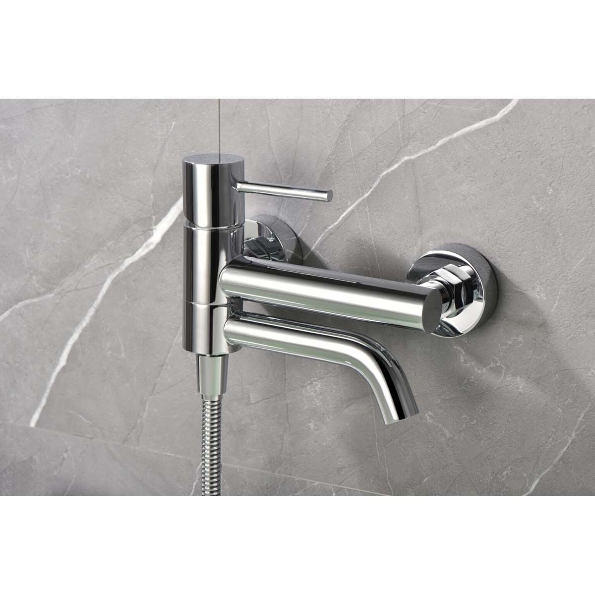 Imagen 2 de Kit de baño/ducha monomando Monza Imex - Cromo Cromo