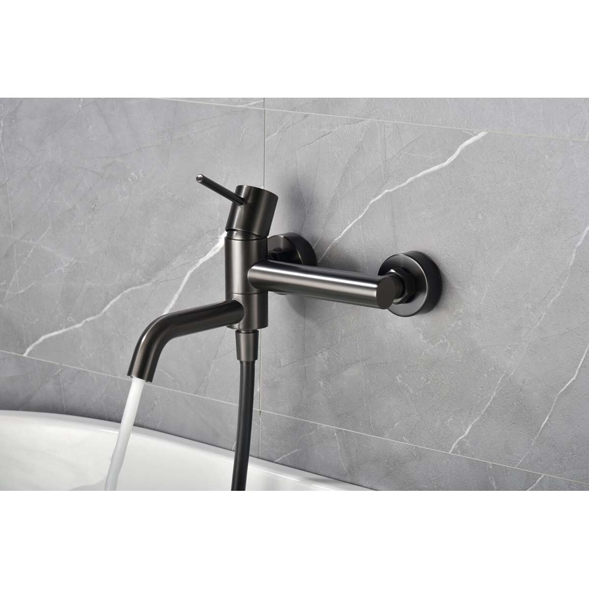Imagen 2 de Kit de baño/ducha monomando Monza Imex - BLACK GUN METAL BLACK GUN METAL