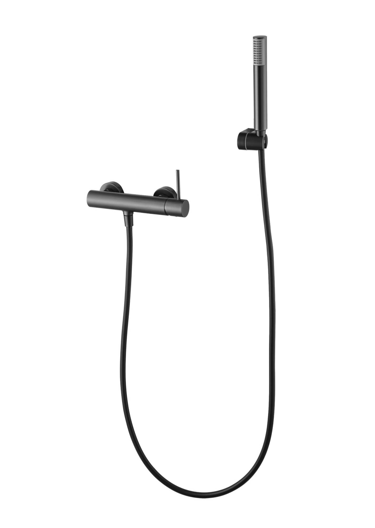 Imagen 1 de Kit de ducha monomando Monza Imex - BLACK GUN METAL BLACK GUN METAL