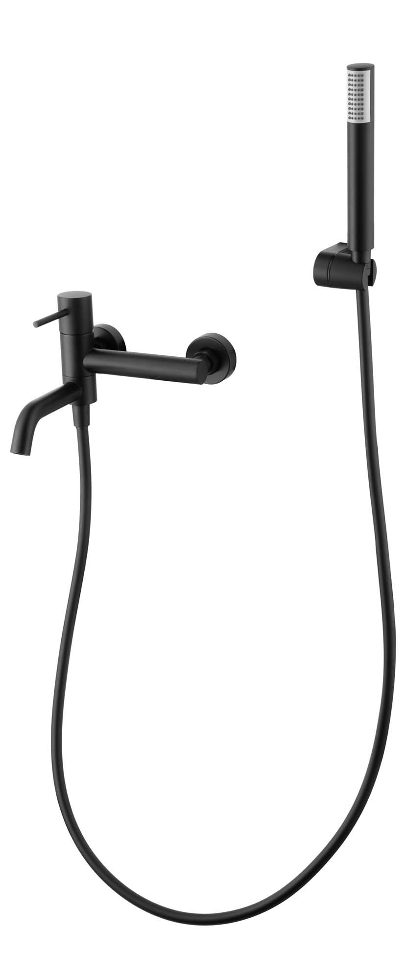 Imagen 1 de Kit de baño/ducha monomando Monza Imex - Negro mate Negro mate