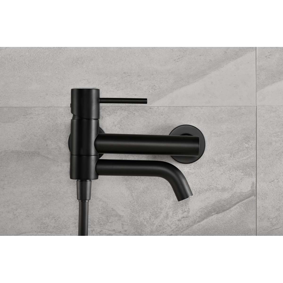 Imagen 2 de Kit de baño/ducha monomando Monza Imex - Negro mate Negro mate
