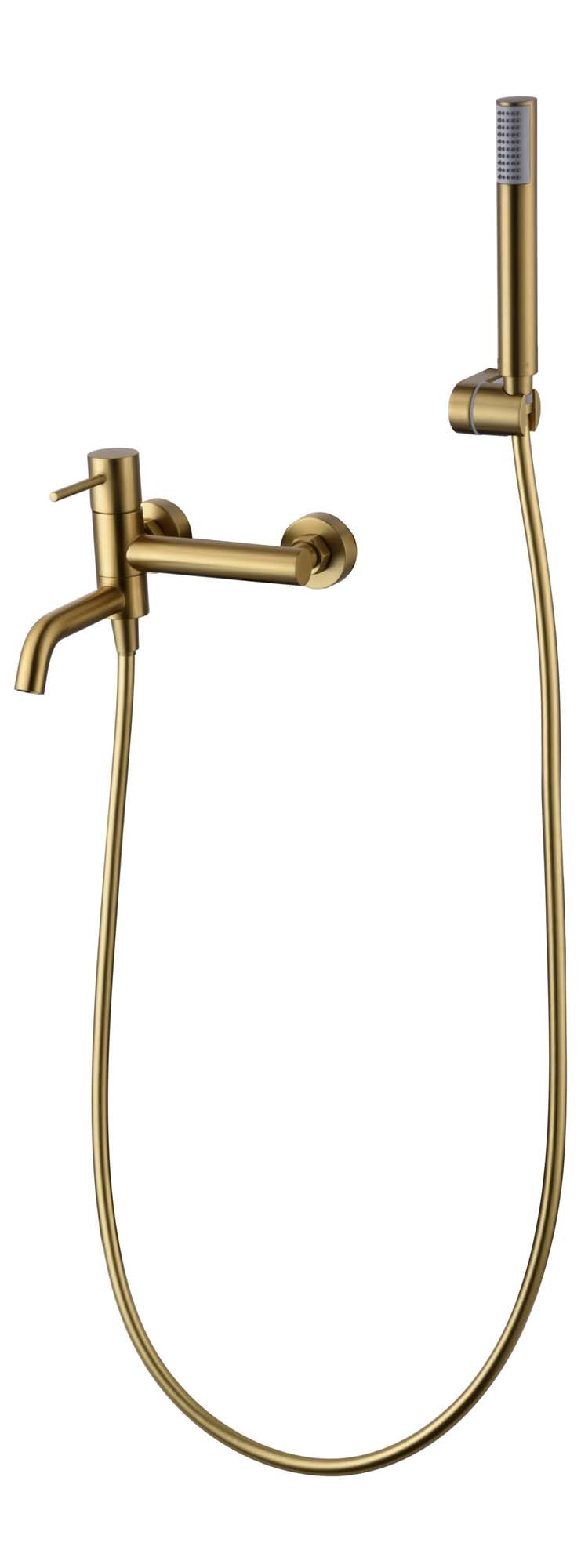 Imagen 1 de Kit de baño/ducha monomando Monza Imex - Oro cepillado Oro cepillado