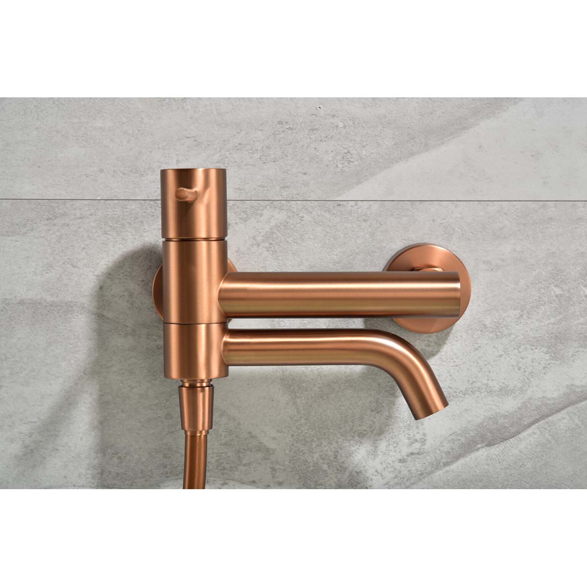 Imagen 2 de Kit de baño/ducha monomando Monza Imex - ORO ROSA CEPILLADO ORO ROSA CEPILLADO