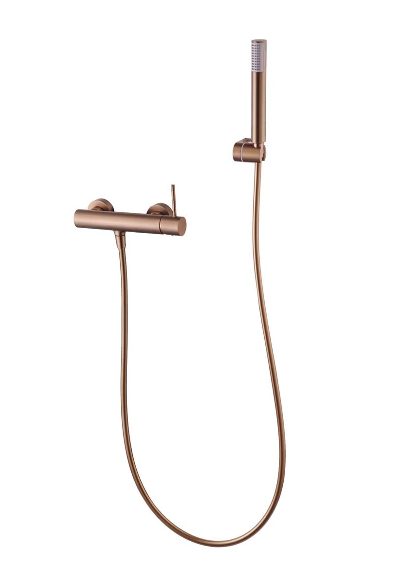 Imagen 1 de Kit de ducha monomando Monza Imex - ORO ROSA CEPILLADO ORO ROSA CEPILLADO