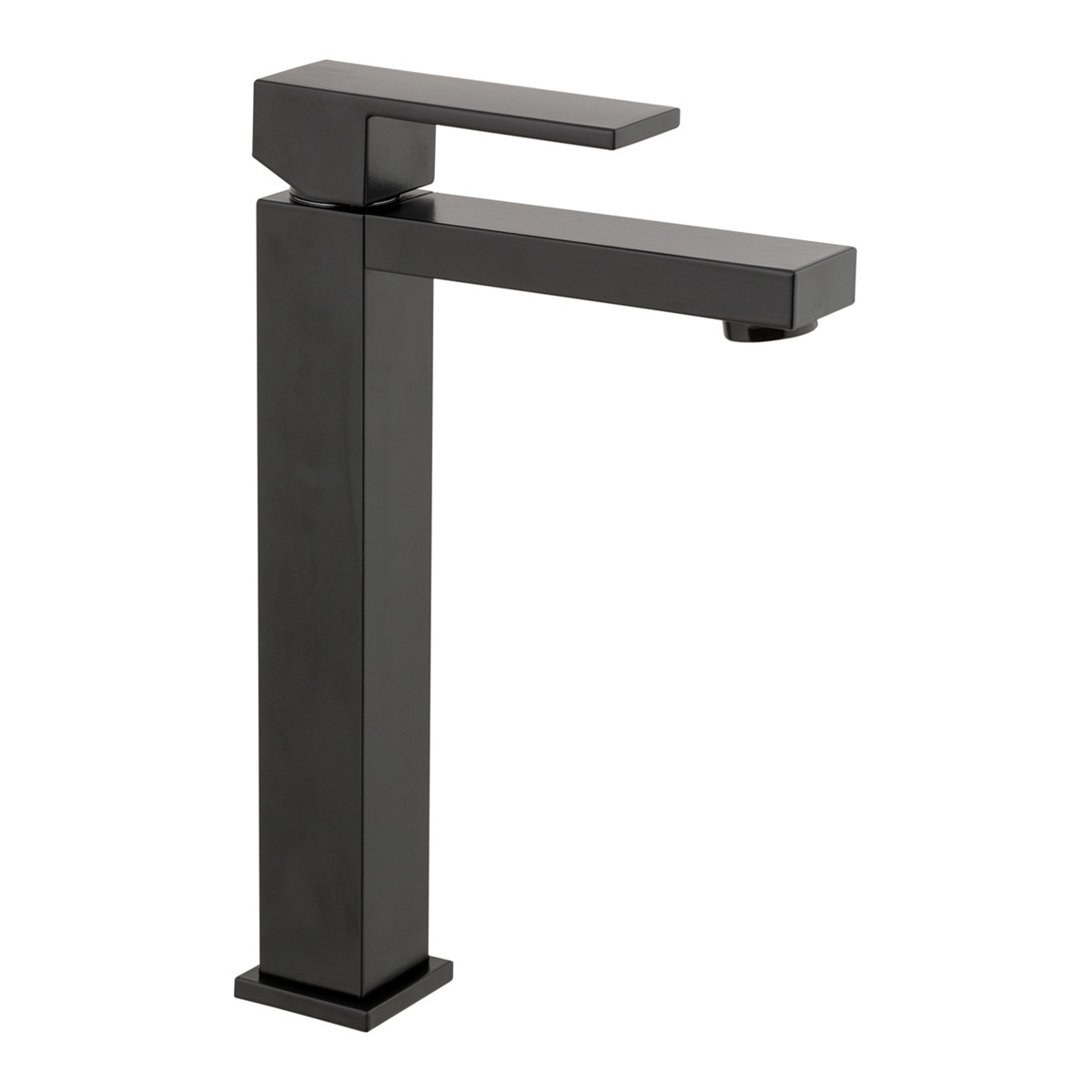 Torneira Monocomando Alta Quadrada para Lavatório Tizziano Preto mate-1