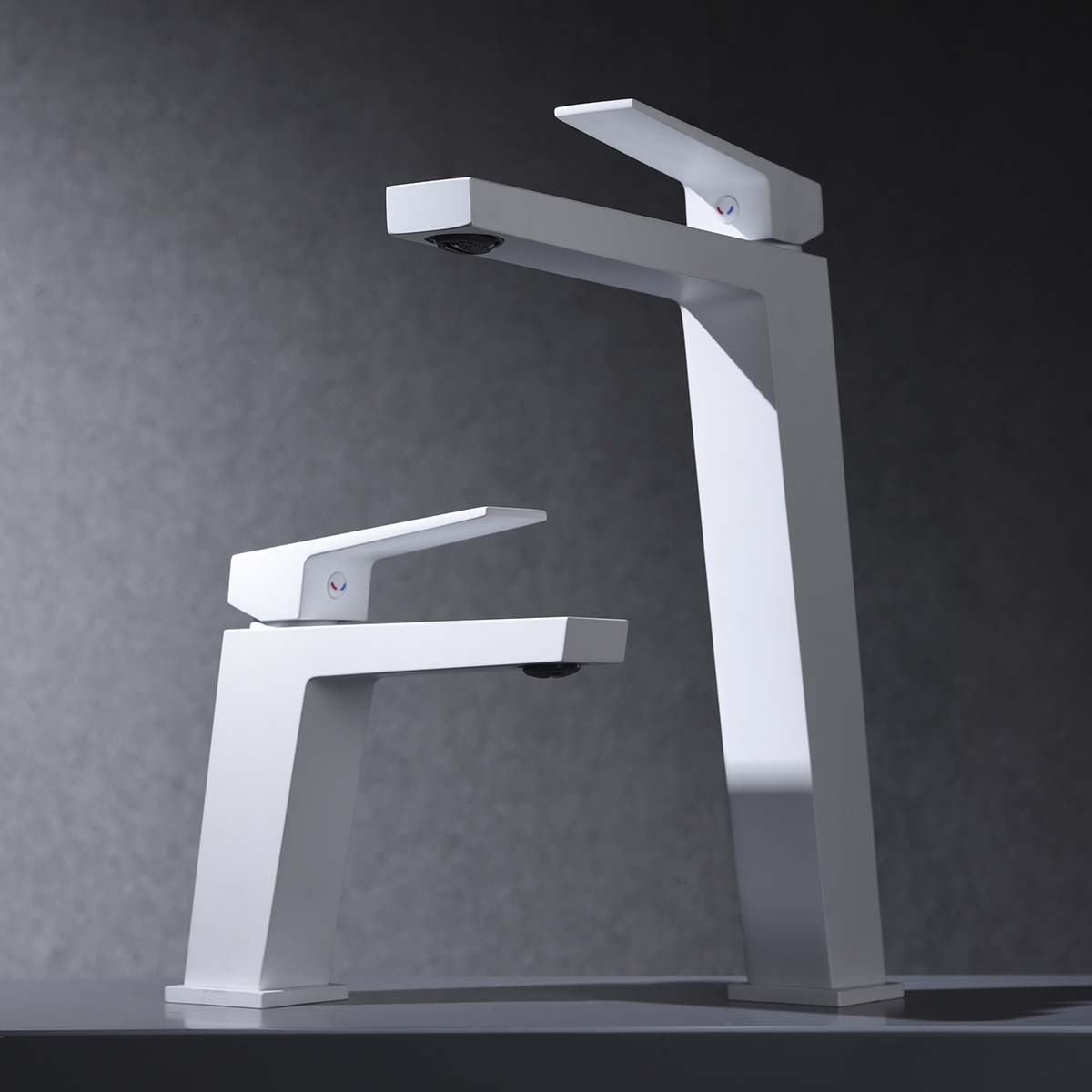 Imagen 2 de Grifo monomando alto para lavabo Art Imex - Blanco mate Blanco mate