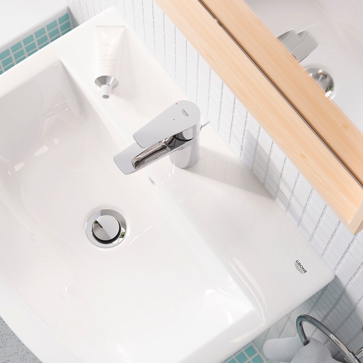 Grifo monomando para lavabo Bauedge 20202 Grohe - Cromo Cromo-5