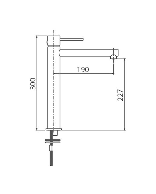Imagen 3 de Grifo monomando de lavabo alto Milos Imex - Blanco mate Blanco mate