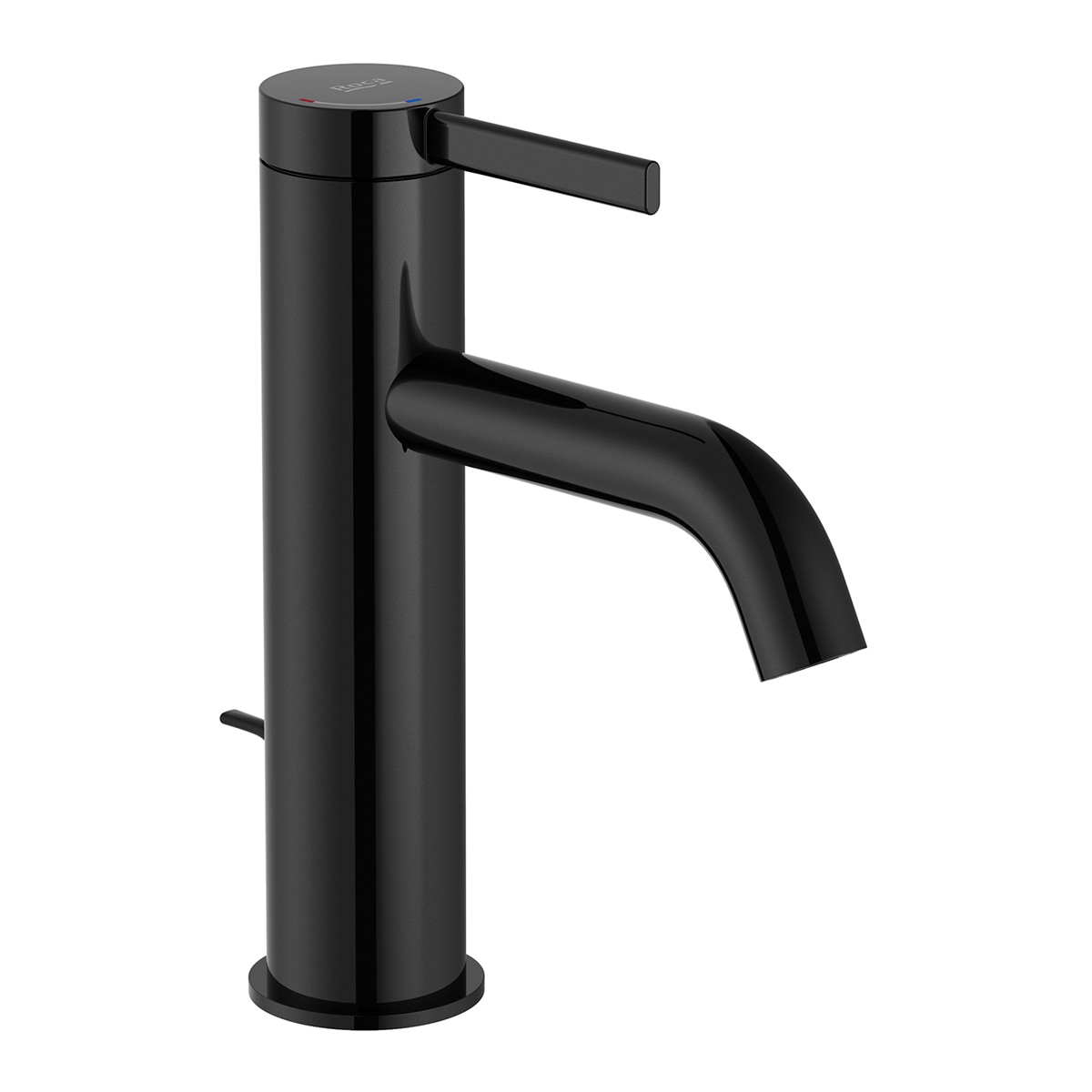 Grifo monomando con desagüe automático para lavabo Ona Roca - Negro Titanio Negro Titanio-1
