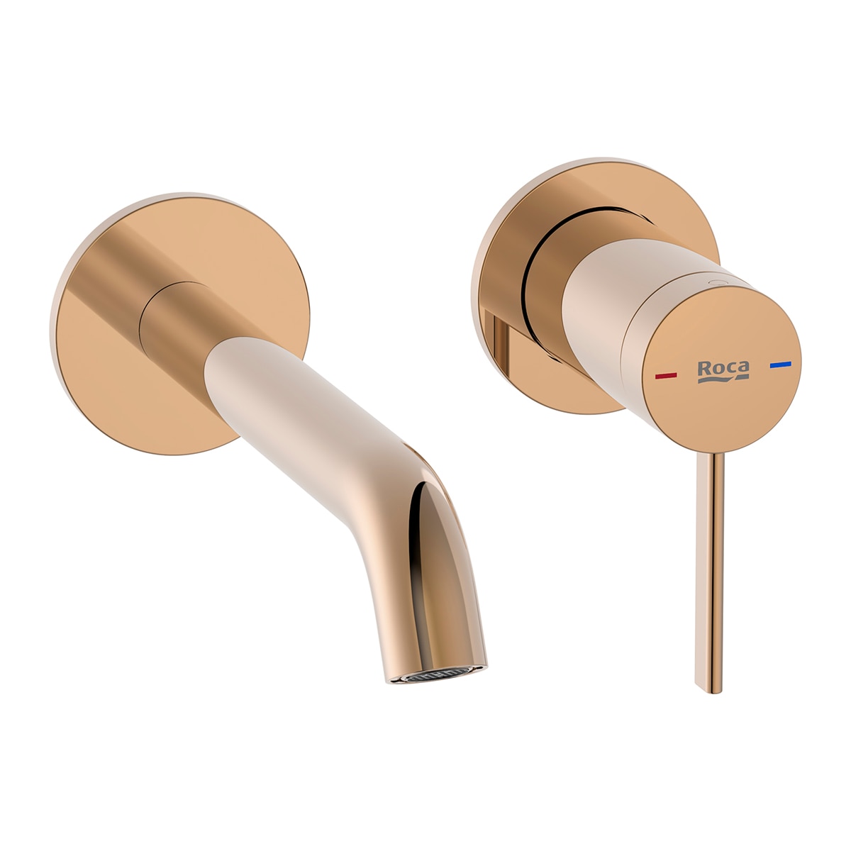 Grifo monomando empotrable para lavabo Ona Roca - Oro rosado Oro rosado-1