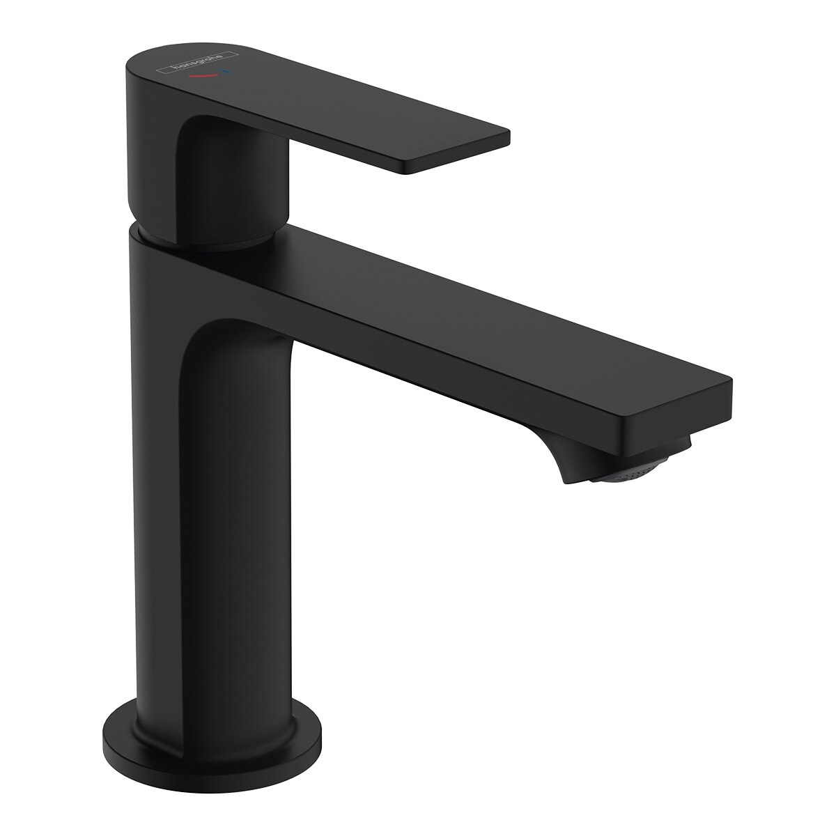 Imagen 1 de Grifo monomando con caño largo desagüe automático y apertura en frío para lavabo Rebris E Hansgrohe - Negro mate Negro mate