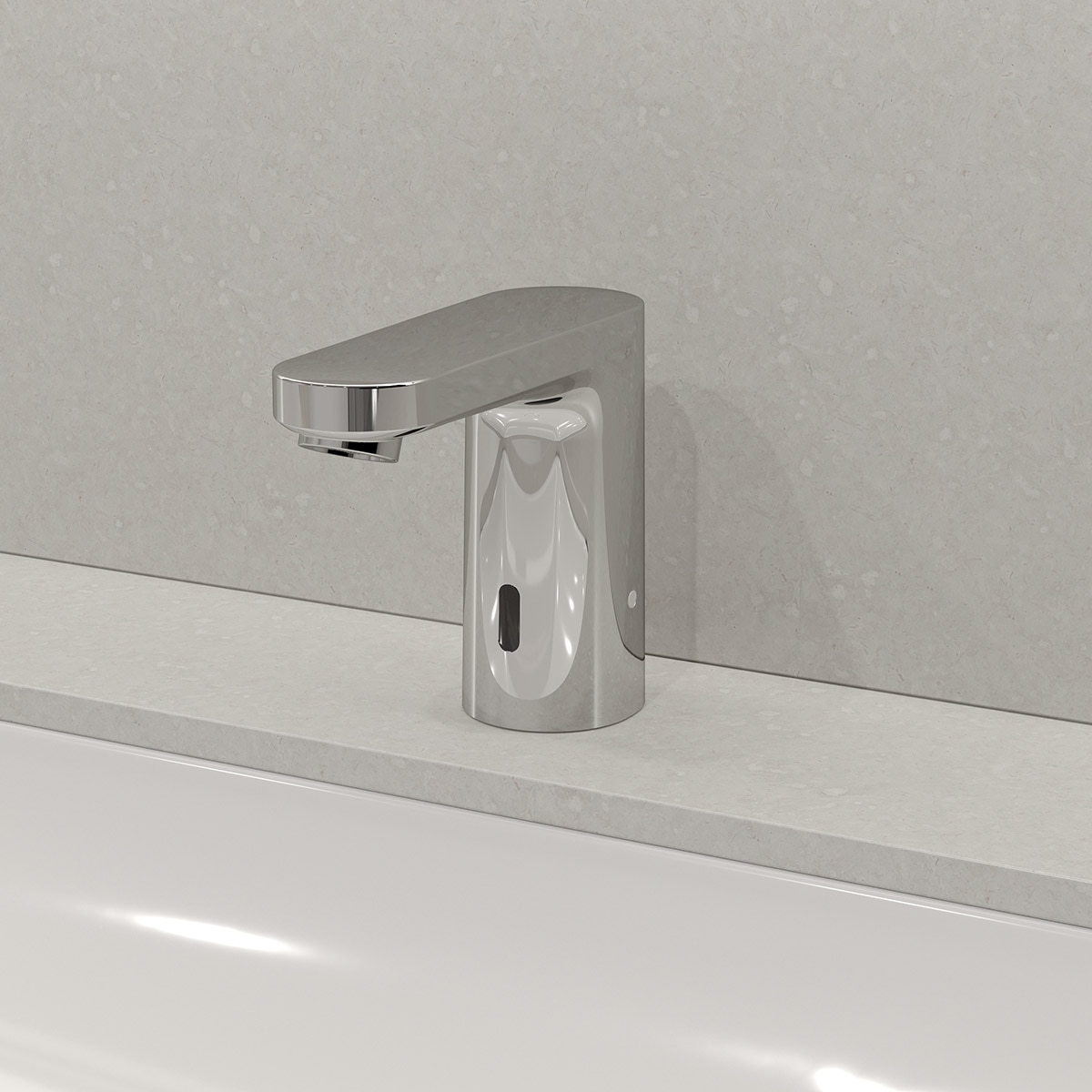 Imagen 2 de Grifo con sensor con temperatura programable para lavabo Vernis Blend Hansgrohe - Cromo Cromo
