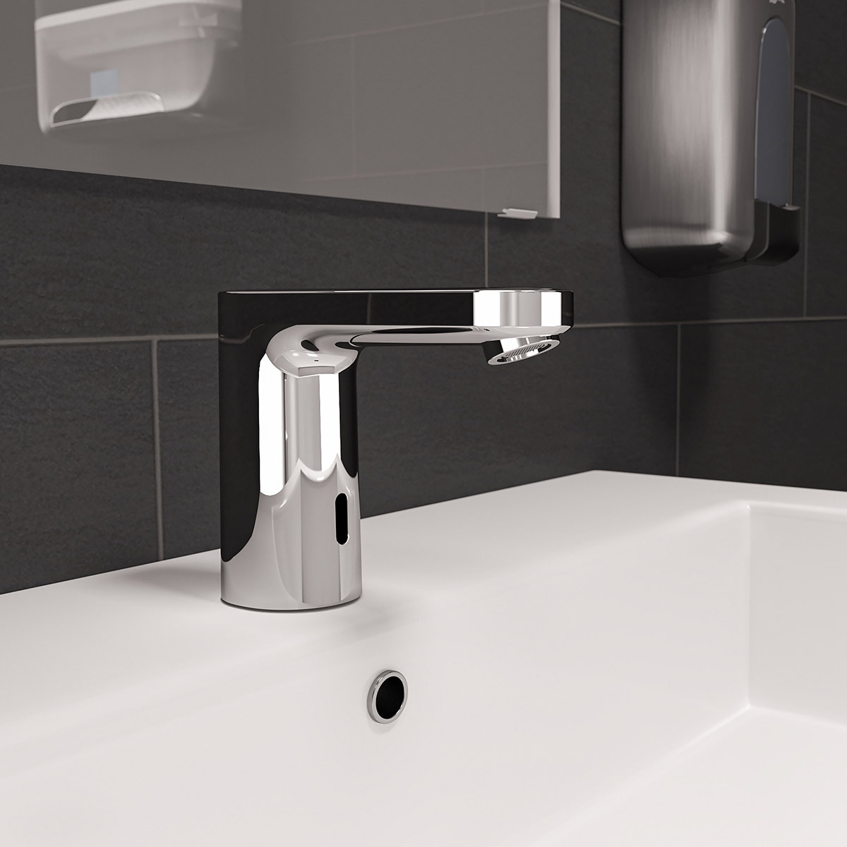 Torneira Elétrica com Sensor de Lavatório Vernis Blend Cromado-2