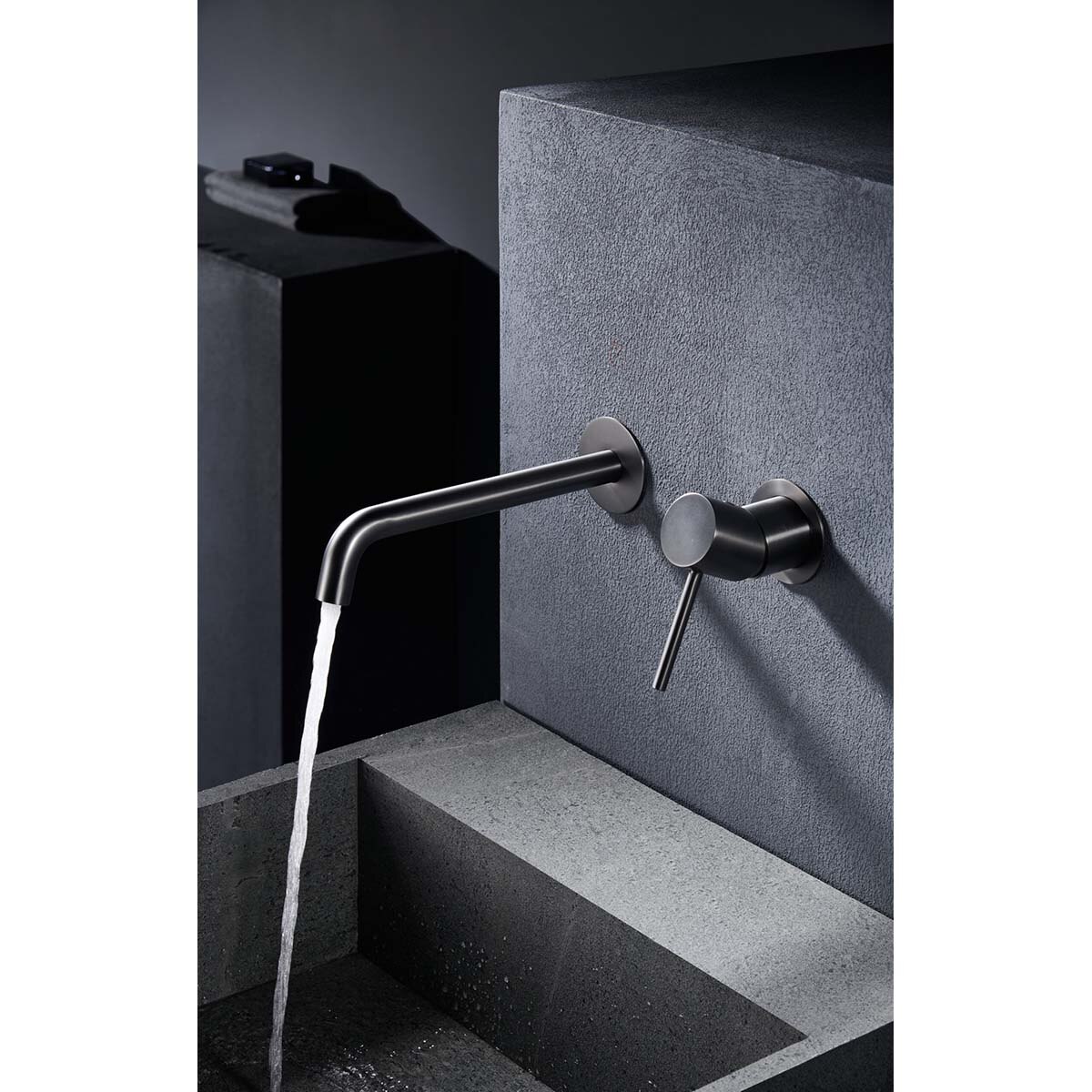 Imagen 2 de Grifo monomando de lavabo empotrado Monza Inex - BLACK GUN METAL BLACK GUN METAL