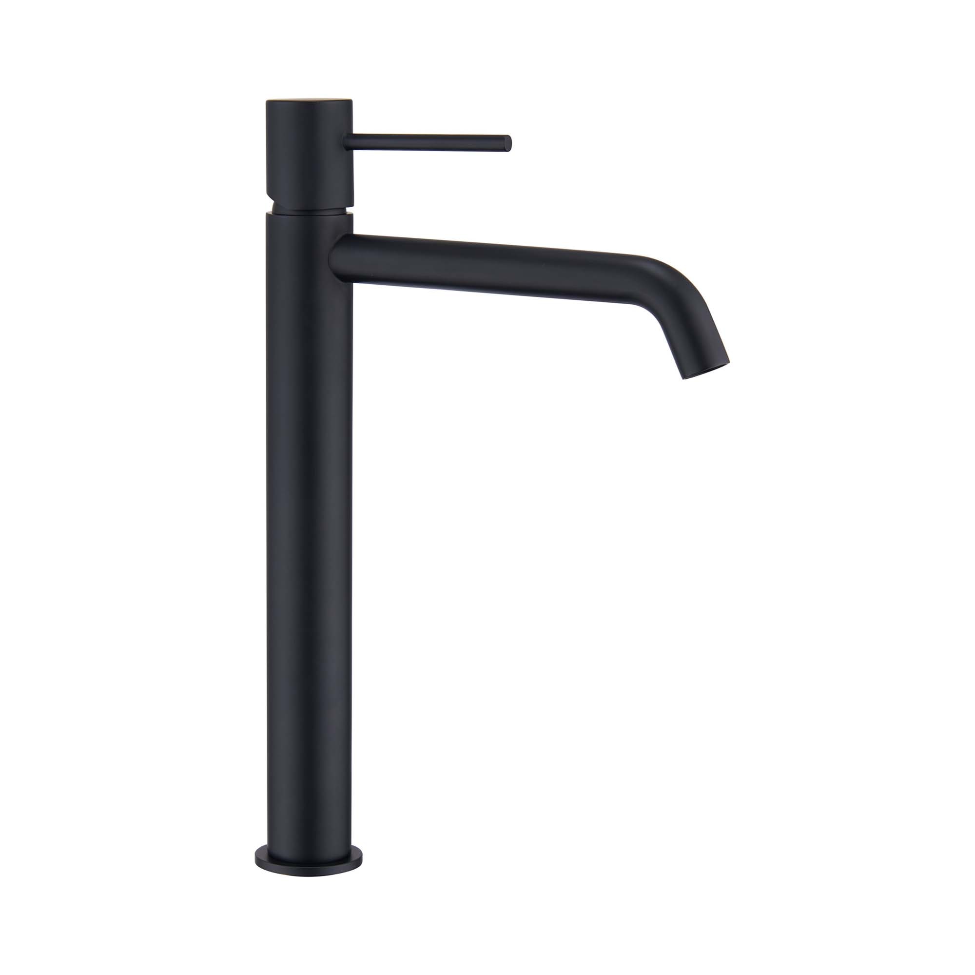Imagen 1 de Grifo monomando de lavabo alto Monza Imex - Negro mate Negro mate