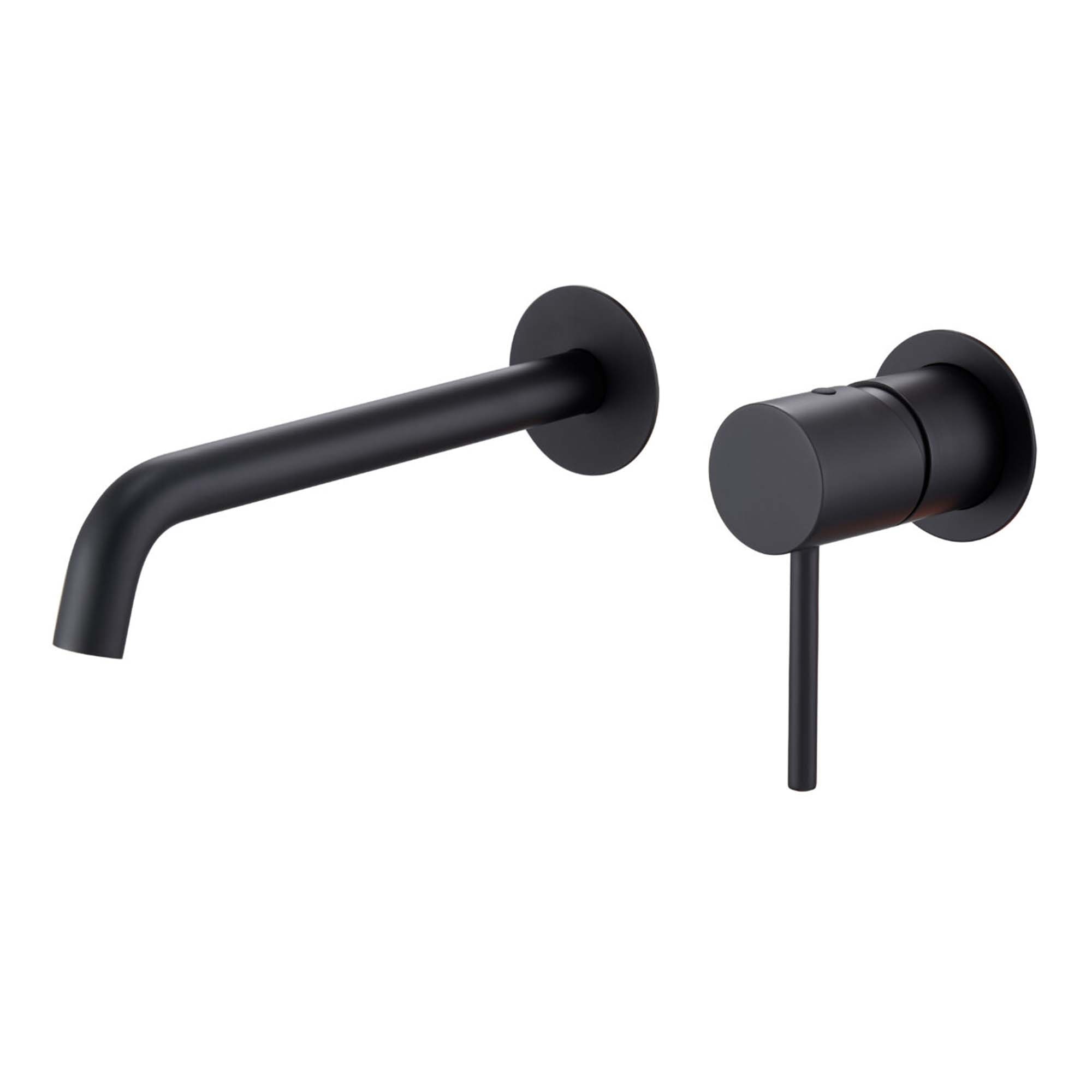 Imagen 1 de Grifo monomando de lavabo empotrado Monza Inex - Negro mate Negro mate