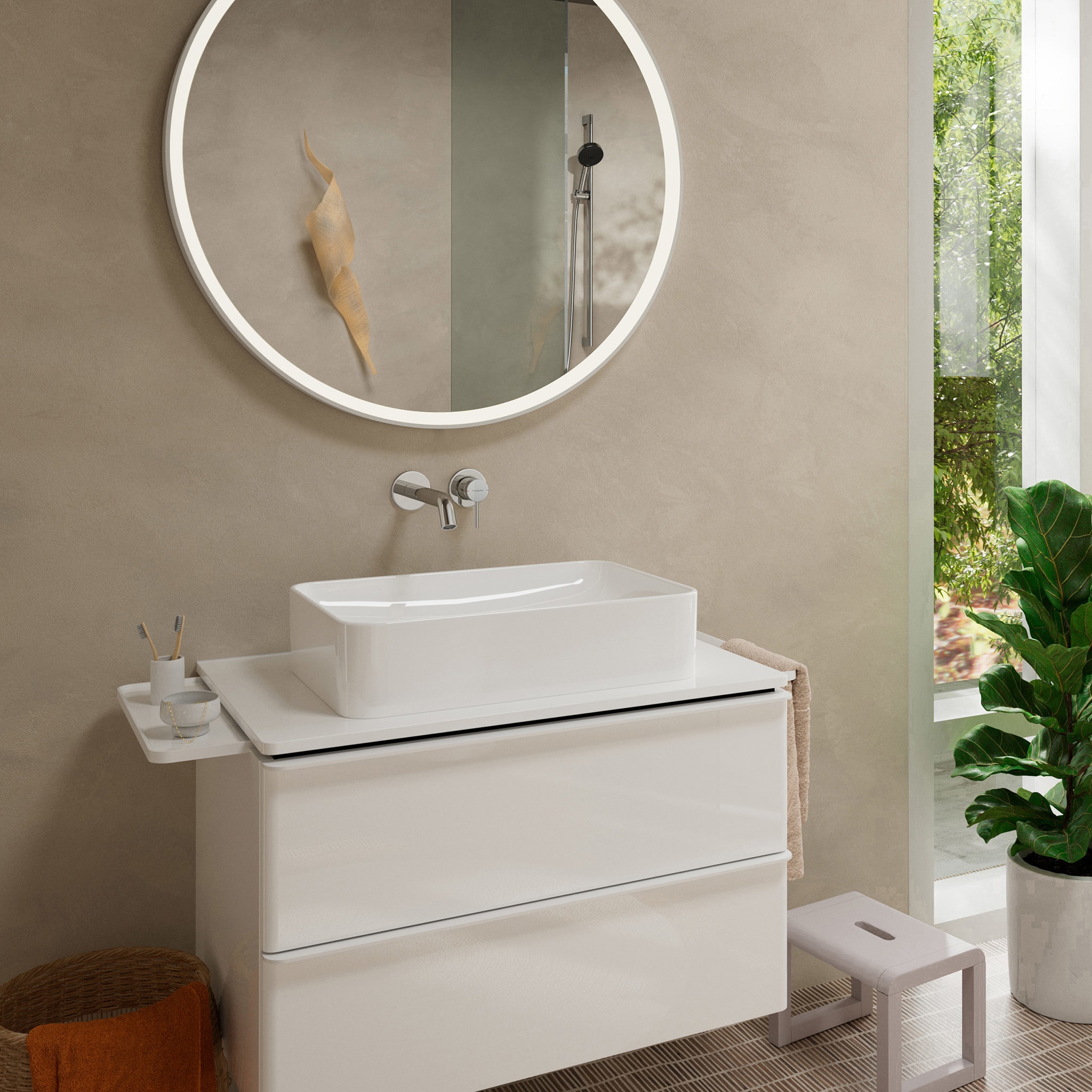 Imagen 2 de Grifo monomando empotrado para lavabo Tecturis S 16,5 Hansgrohe - Cromo Cromo