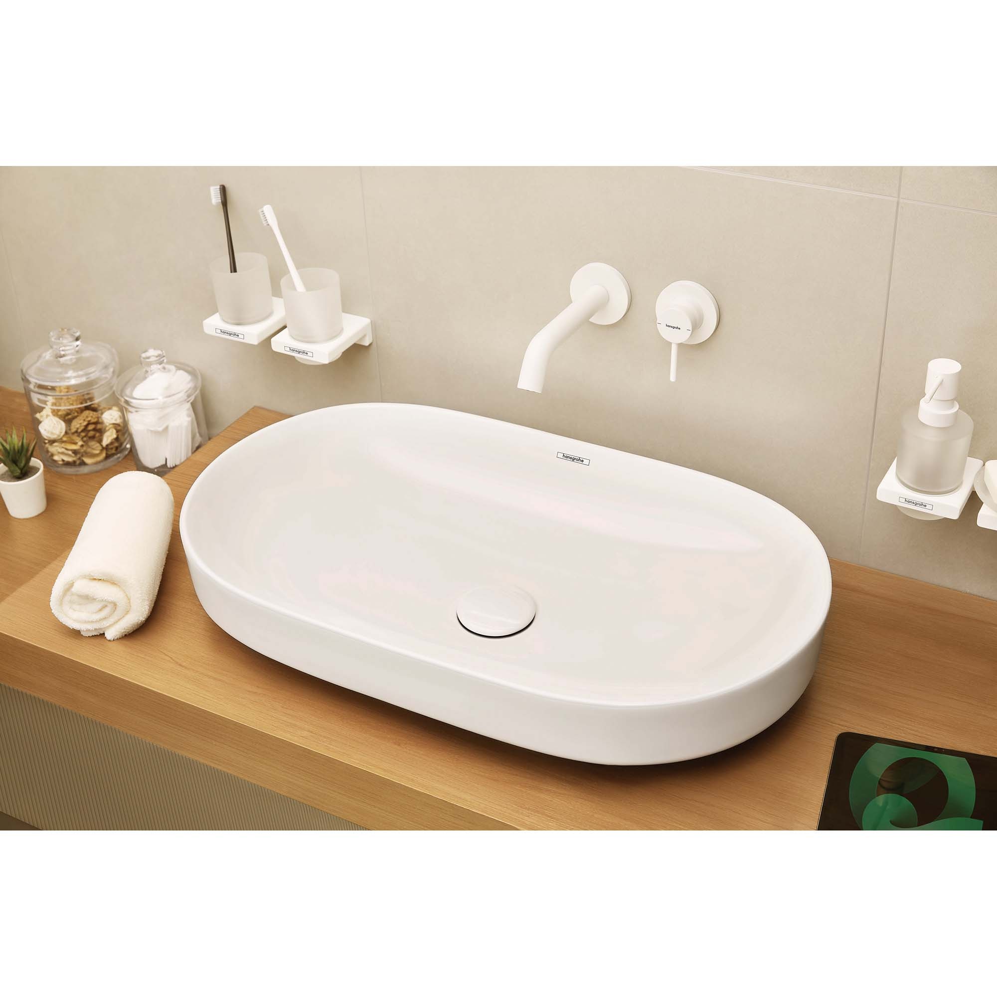 Imagen 2 de Grifo monomando empotrado para lavabo Tecturis S 16,5 Hansgrohe - Blanco mate Blanco mate