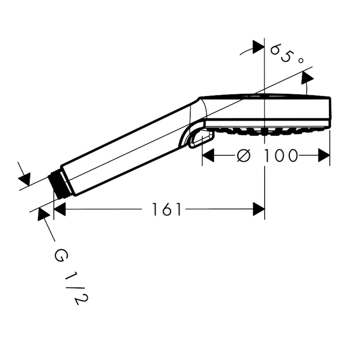 Cabo de Chuveiro Ecosmart Vernis Blend Preto mate-3