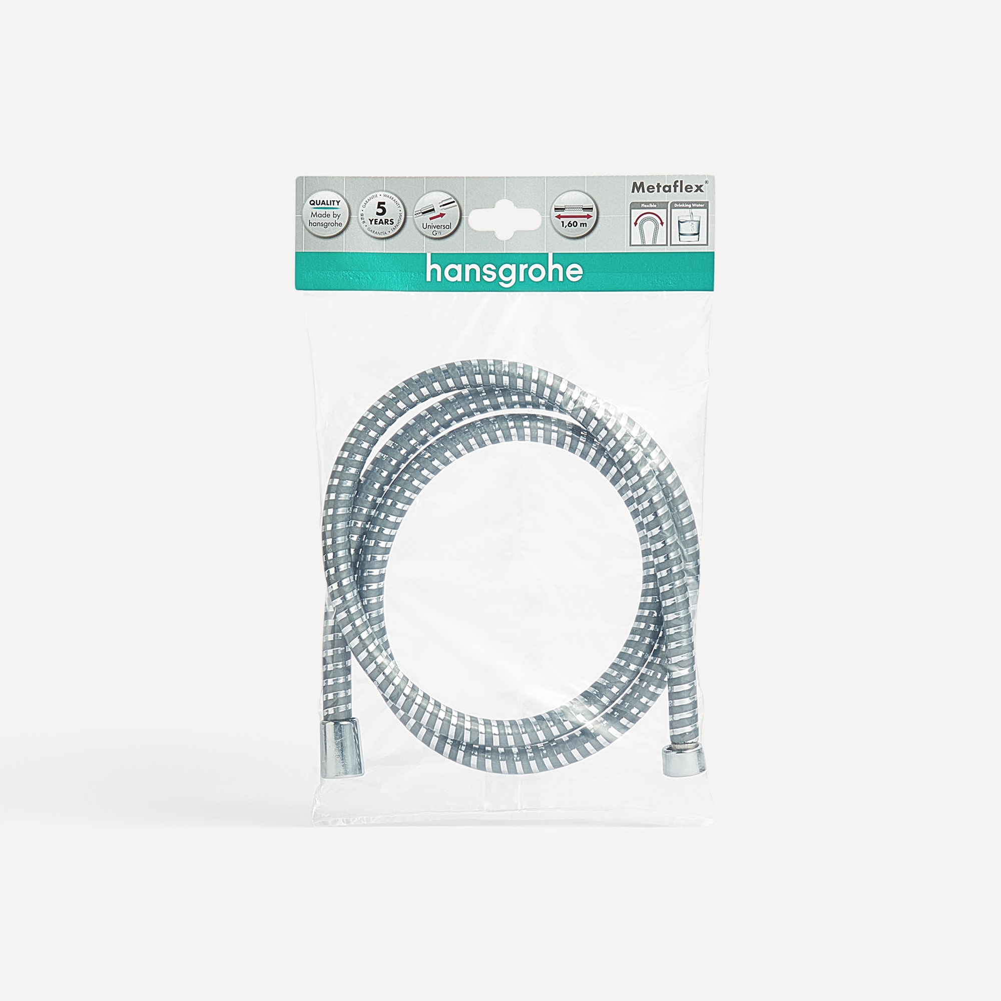 Imagen 4 de Flexo de ducha 160 cm Metaflex Hansgrohe - Metálico Metálico