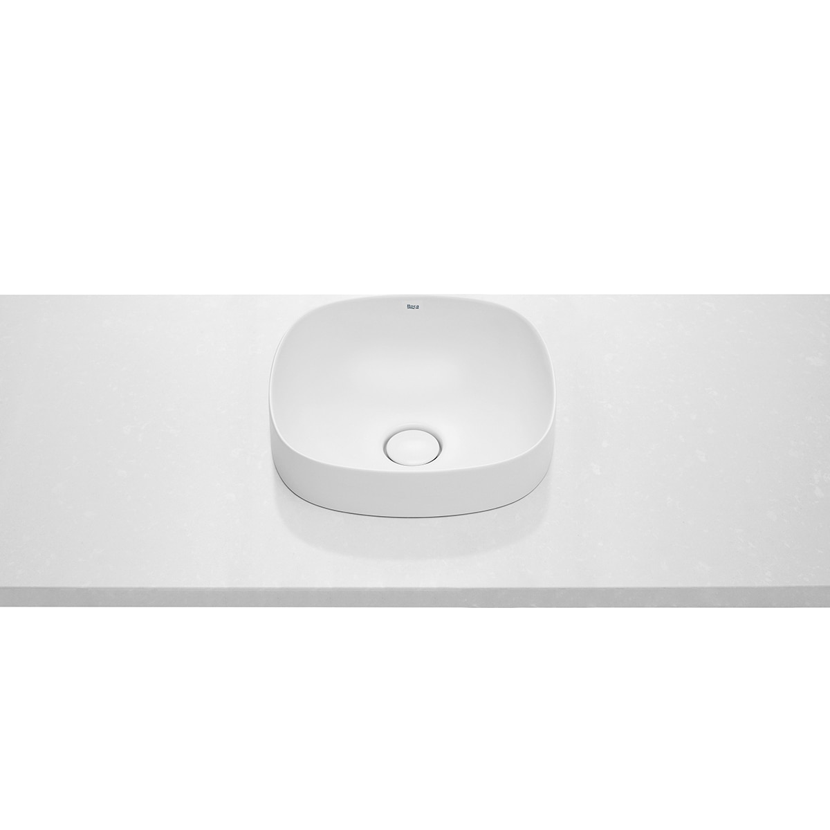 Lavabo de encimera Soft Inspira Roca - Blanco 37 cm Blanco-1