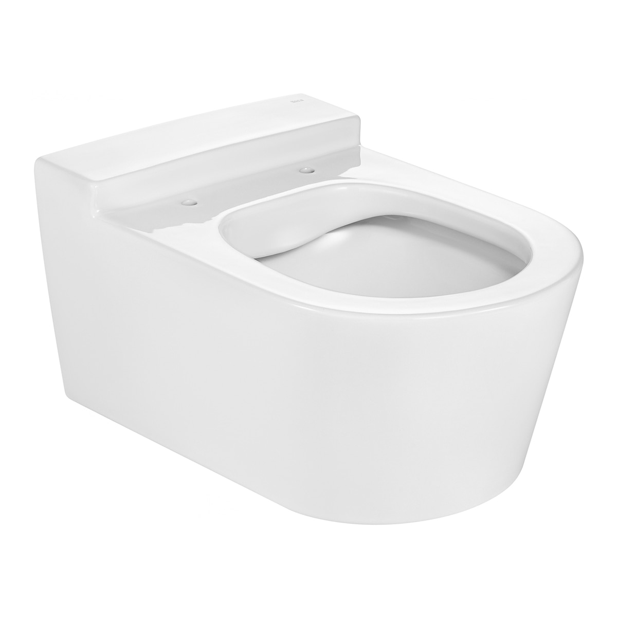Taza de inodoro compacta suspendida Round Inspira Roca - Blanco 37 x 48 cm Blanco-1